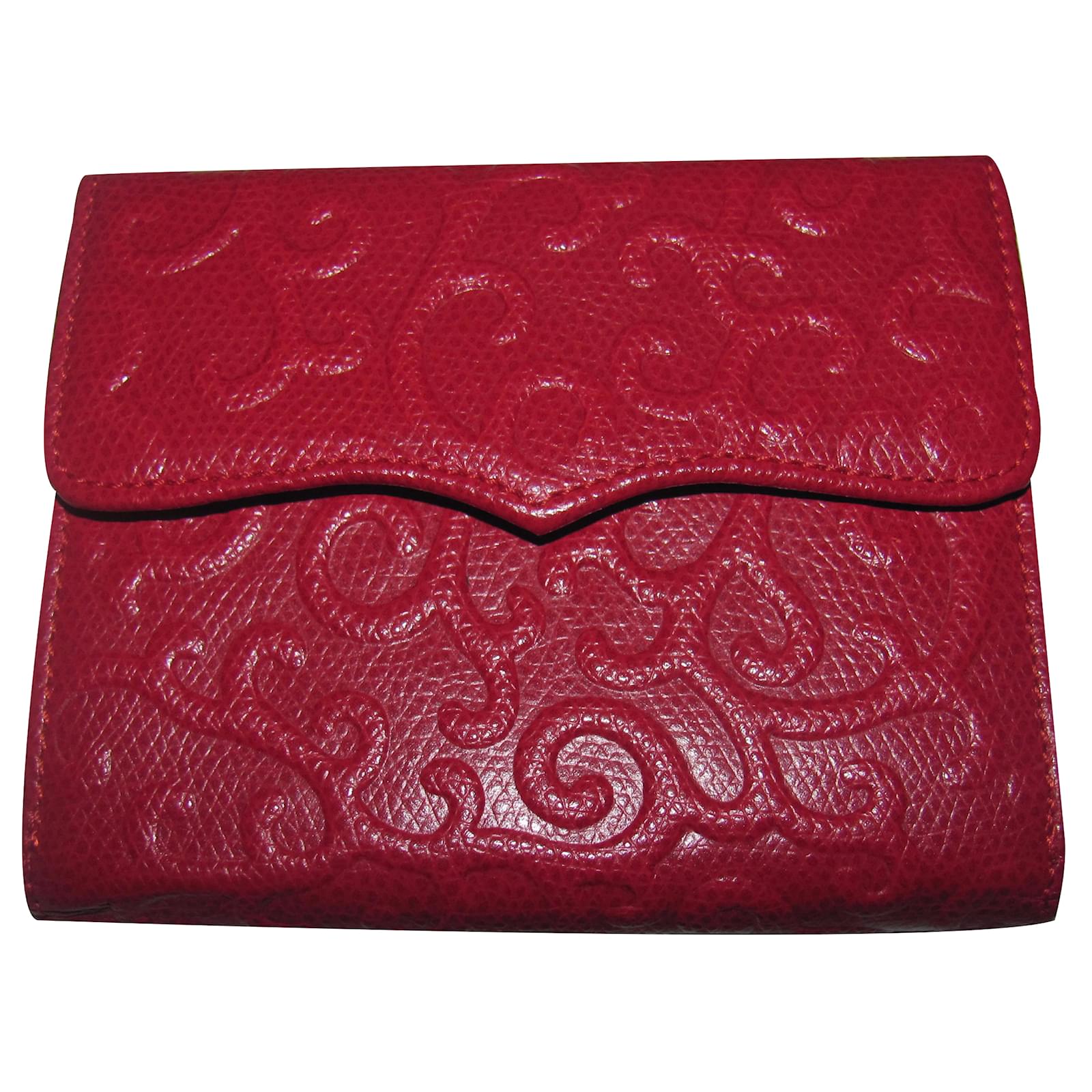 Yves Saint Laurent Purses, wallets, cases Red Leather ref.20207 Joli