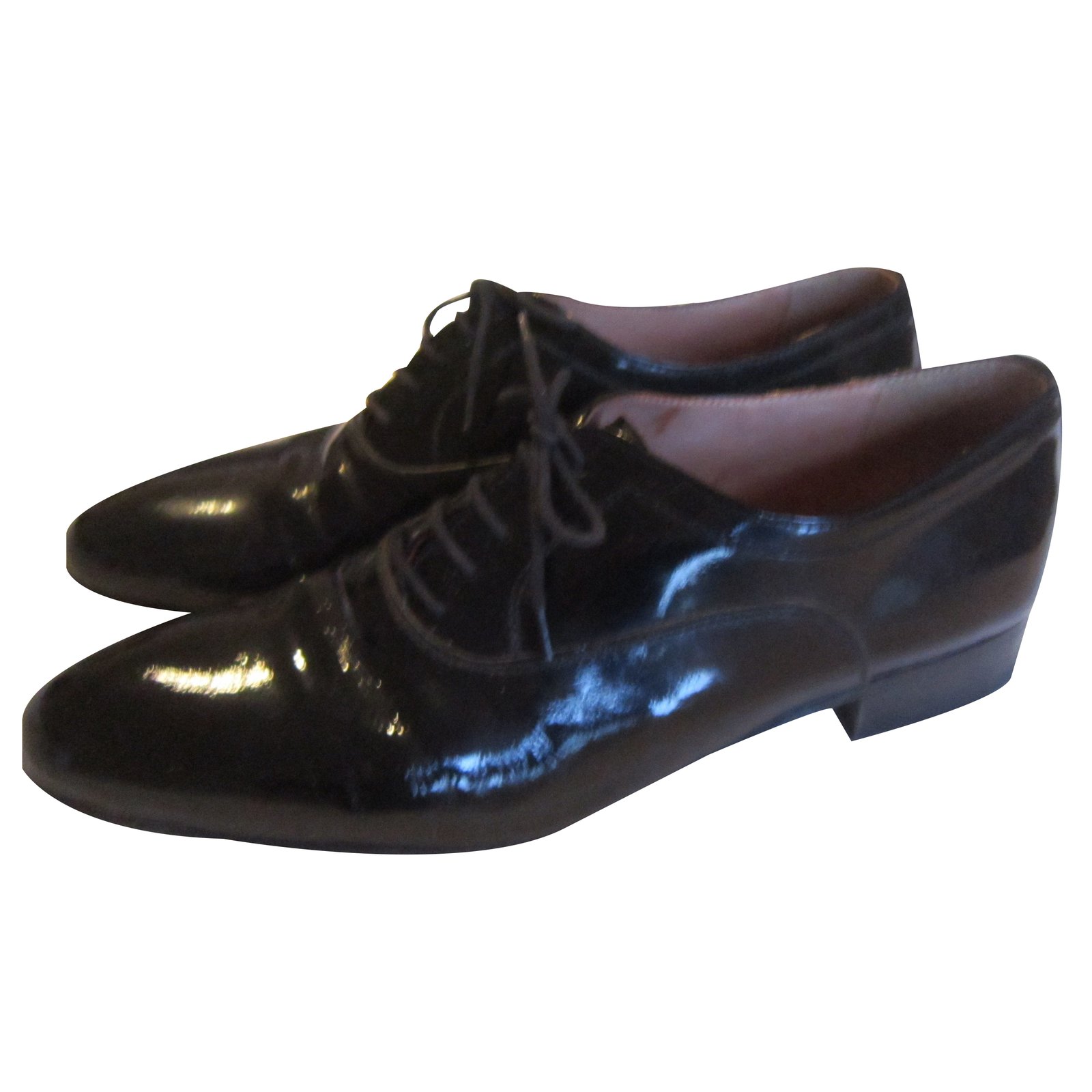 Russell & Bromley Russell & Bromely Vintage Black patent lace up