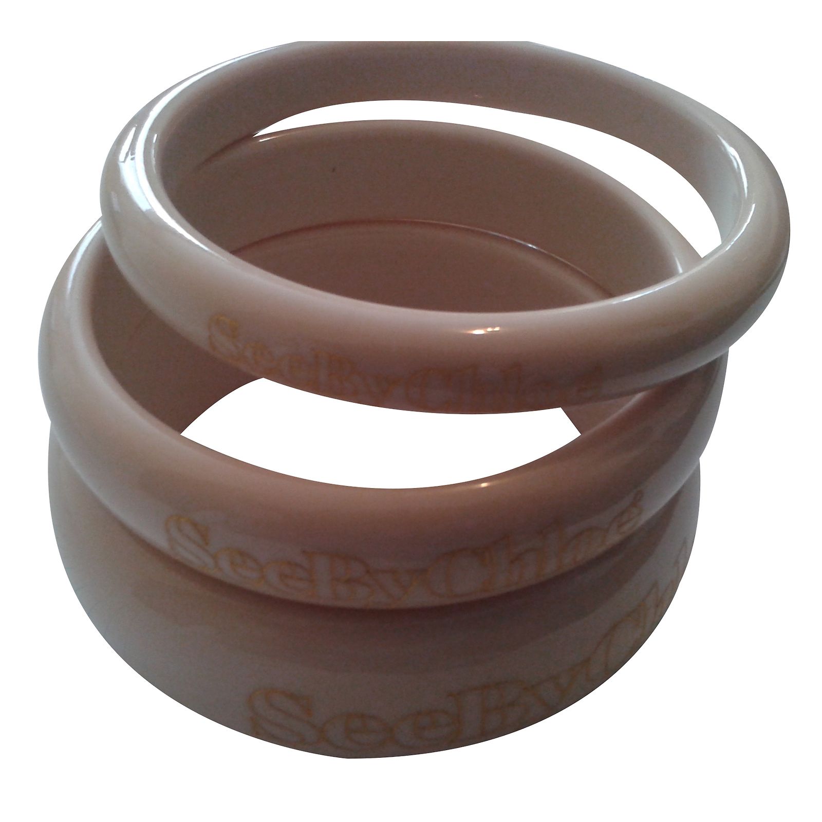 Set De Bracelets Joncs Vintage See By Chloé - Occasion, Parfait Pour Un Look Bohème