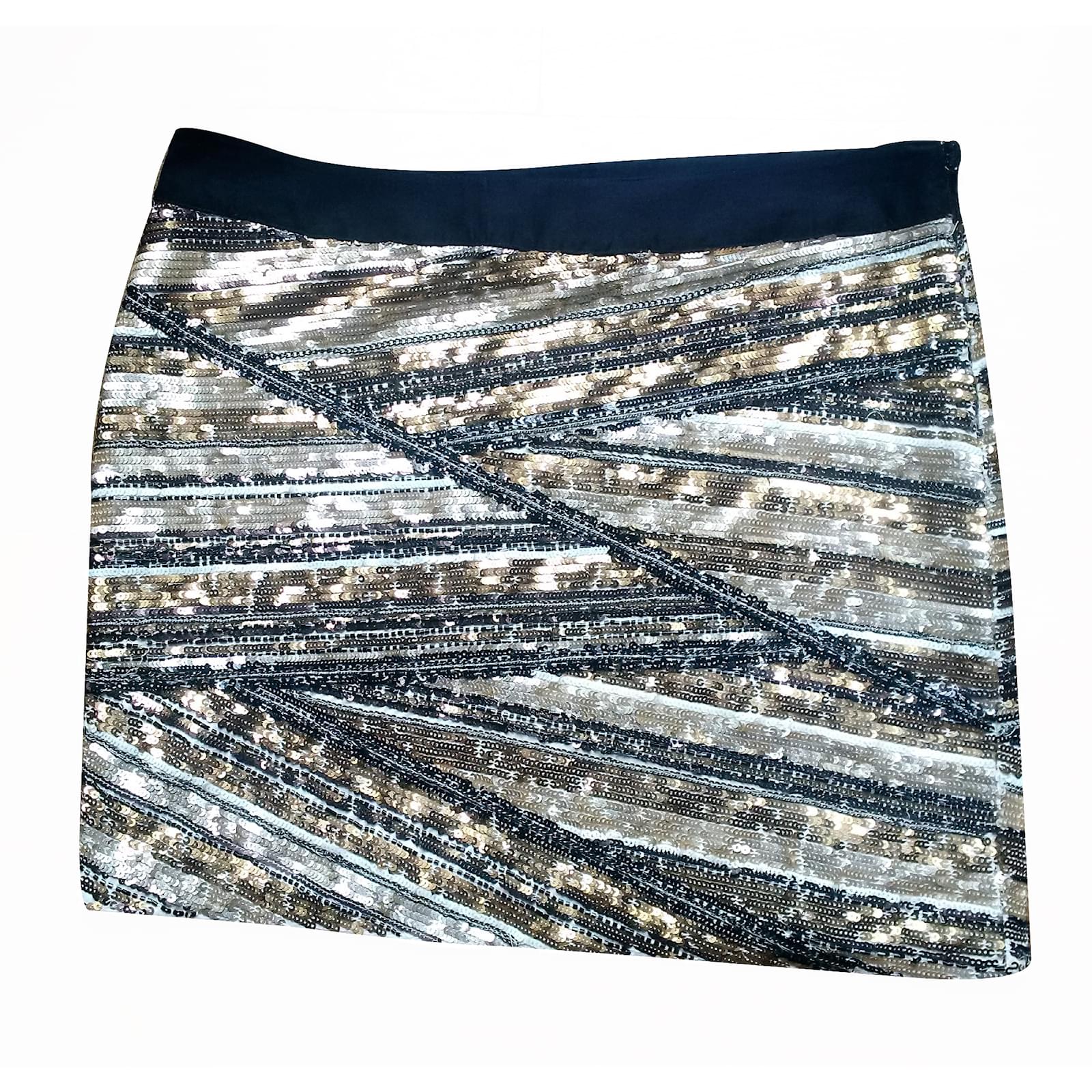 maje sequin skirt