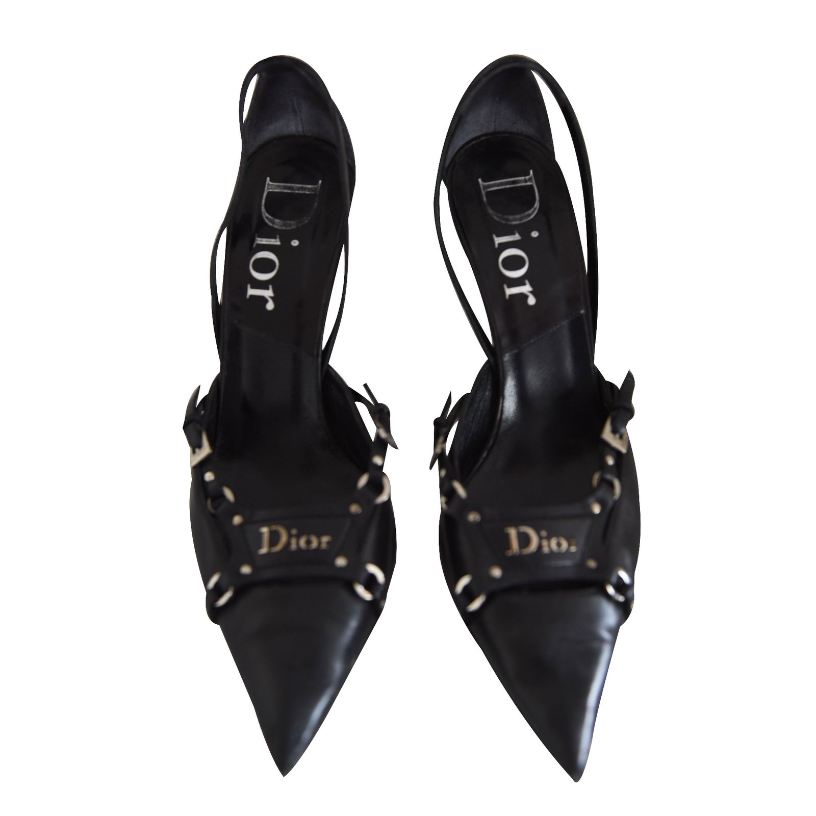 christian dior black heels