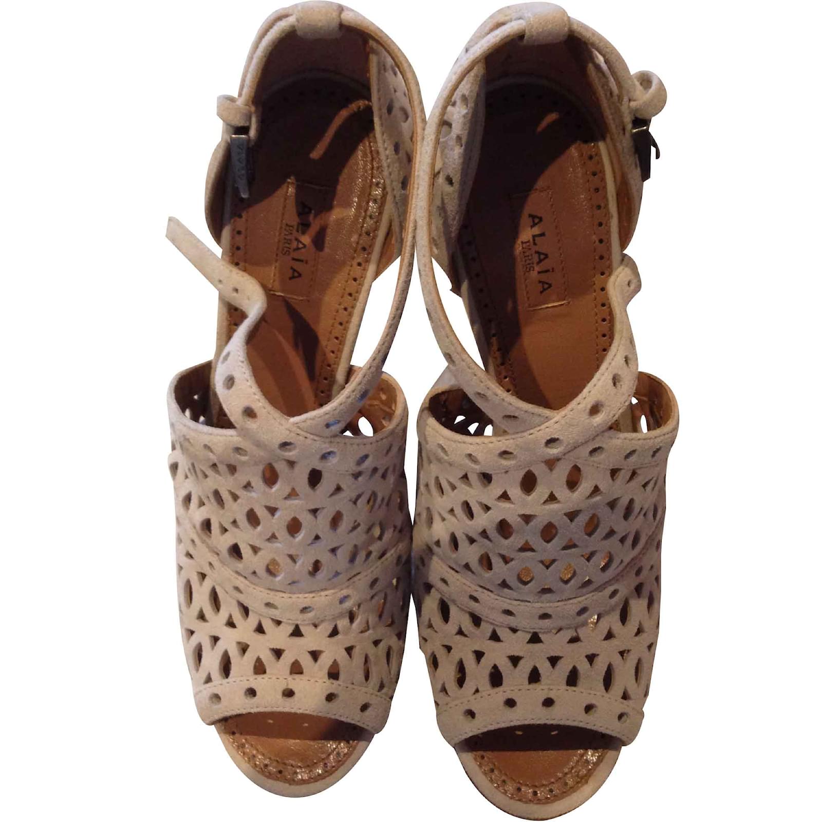 cream peep toe ankle boots
