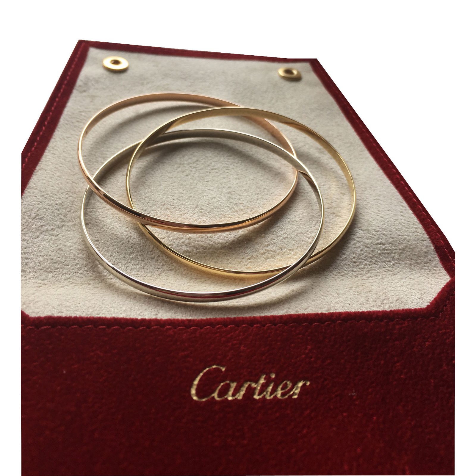 Authentic Cartier Bracelet string cord C Heart White Gold #2143 | eBay