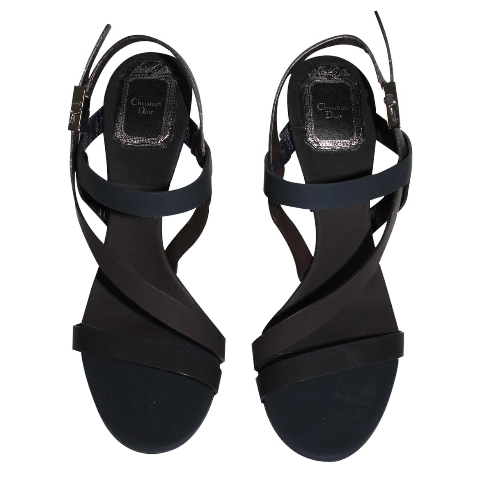 Christian Dior Sandalias Cuero ref.22522 - Joli Closet