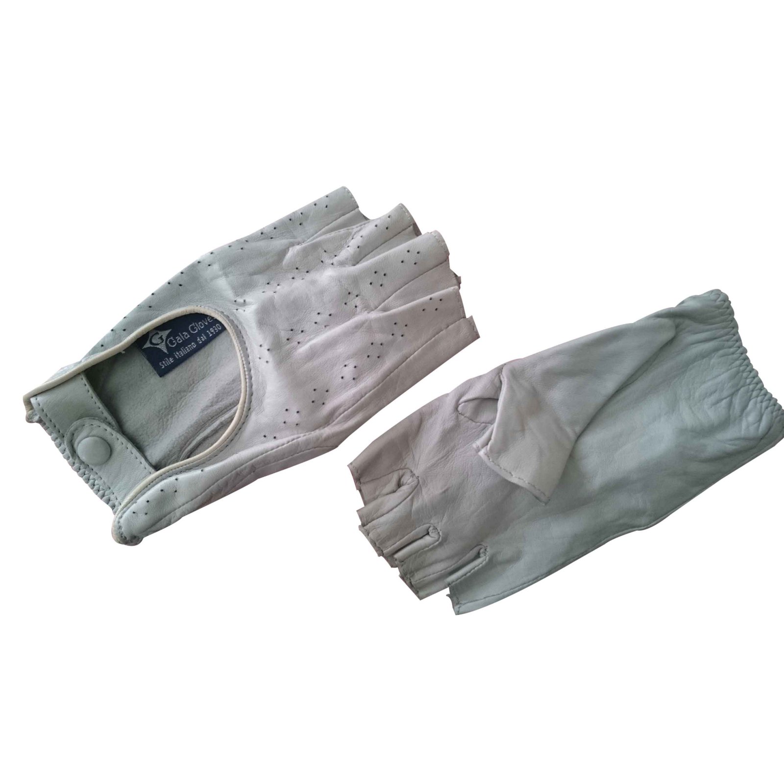 Autre Marque 'Gala Glove' Gloves Grey Leather ref.22670 - Joli Closet