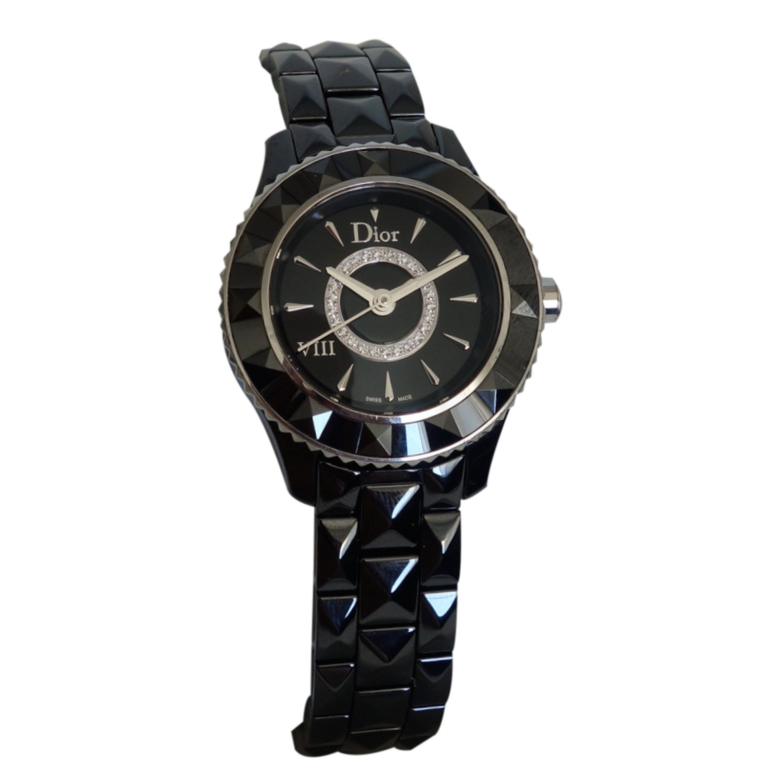 dior watch black ceramic