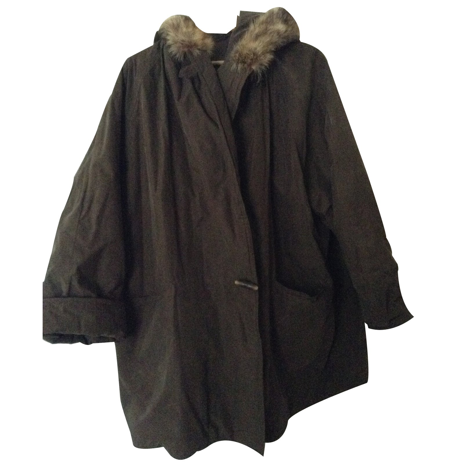 Weekend Max Mara Winter coat Brown Silk ref.22953 - Joli Closet