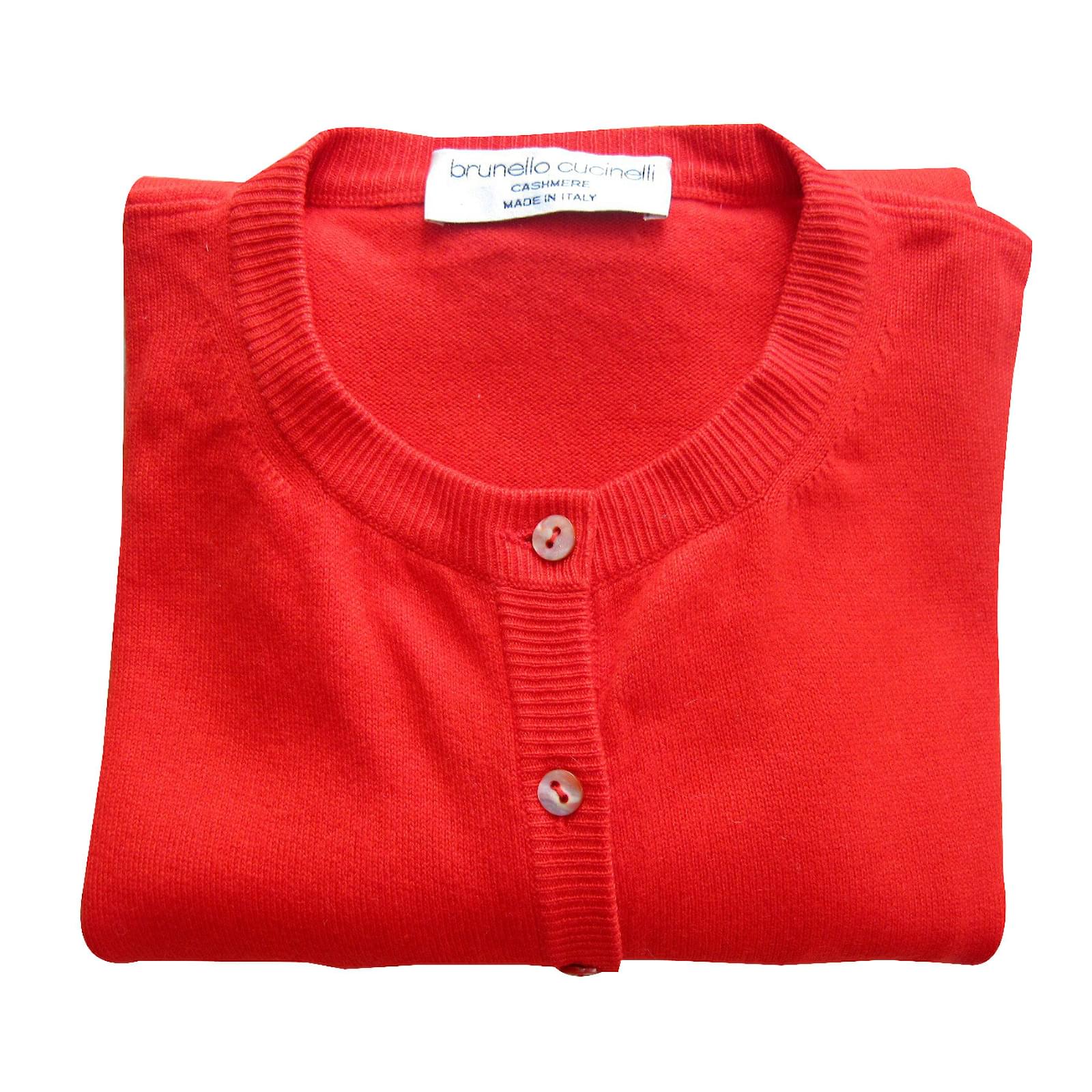 BRUNELLO CUCINELLI: cashmere sweater - Red