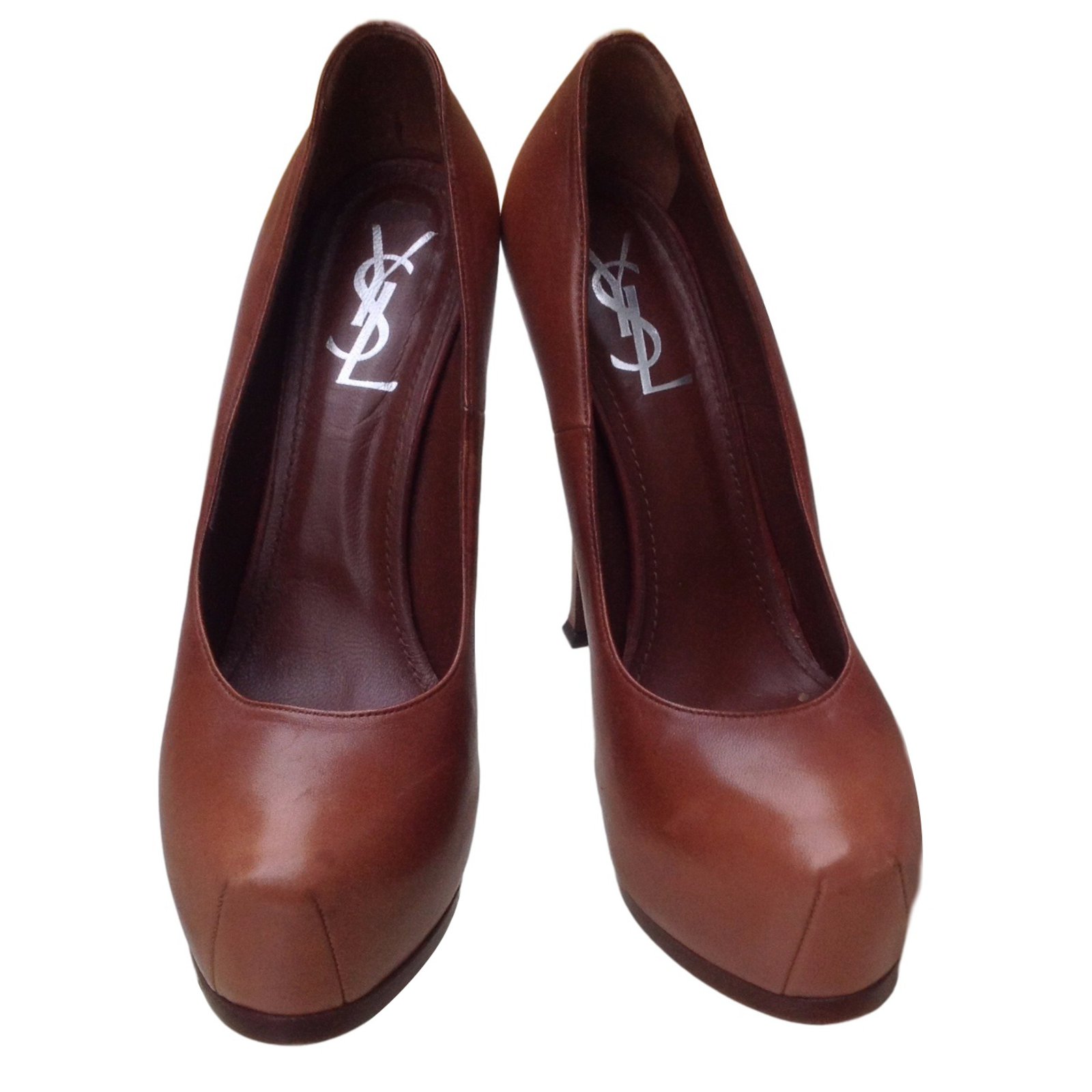 Yves Saint Laurent Heels Leather ref.24104 - Joli Closet