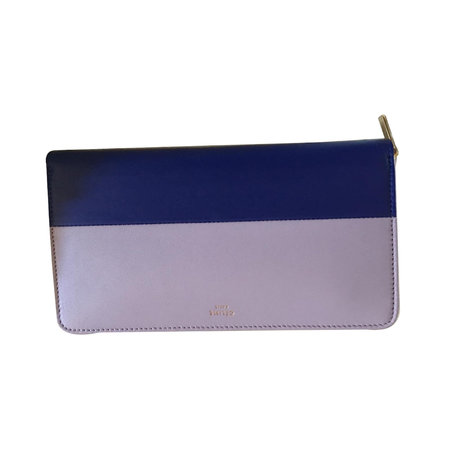 celine bicolor wallet