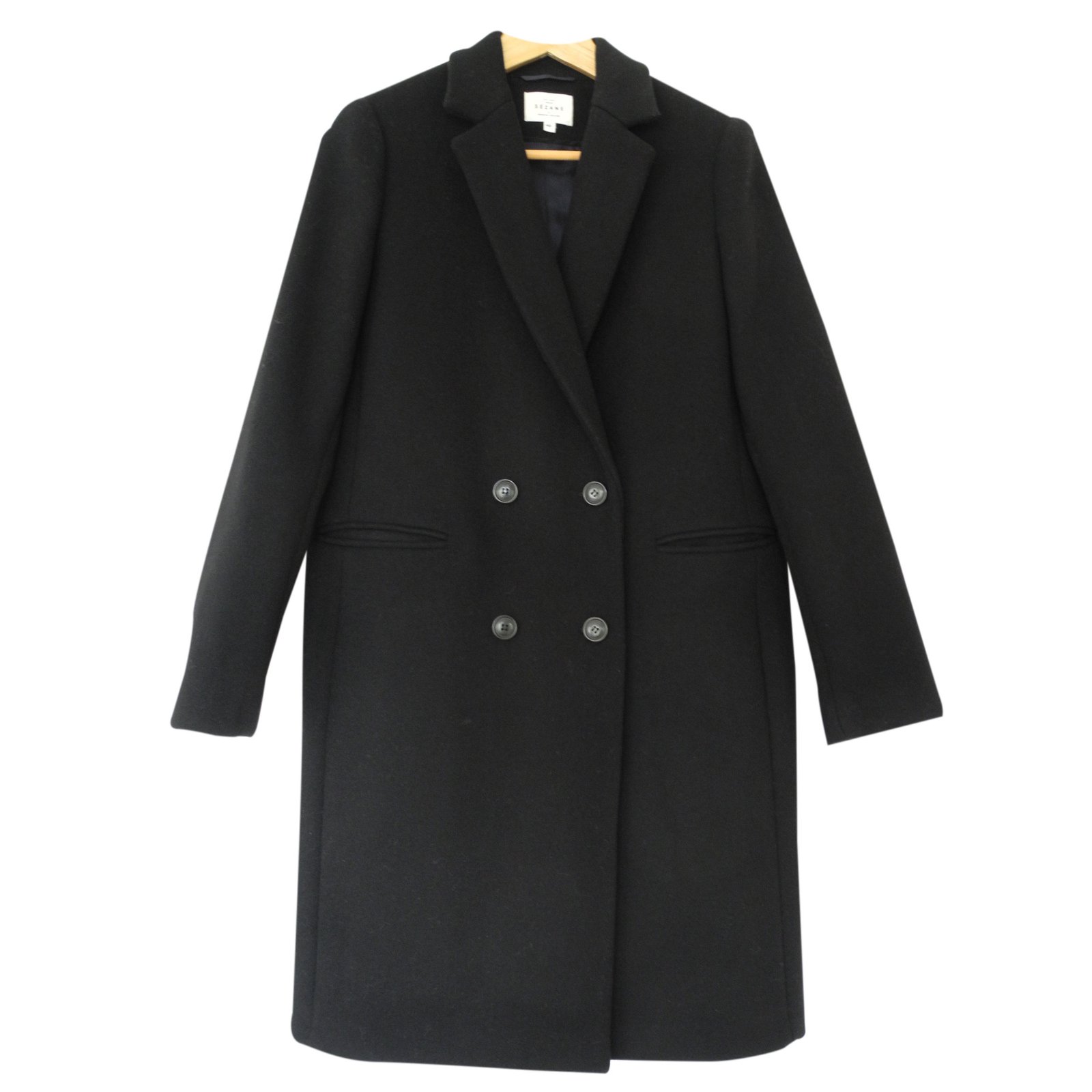 SéZane Coat Black Wool ref.25533 - Joli Closet