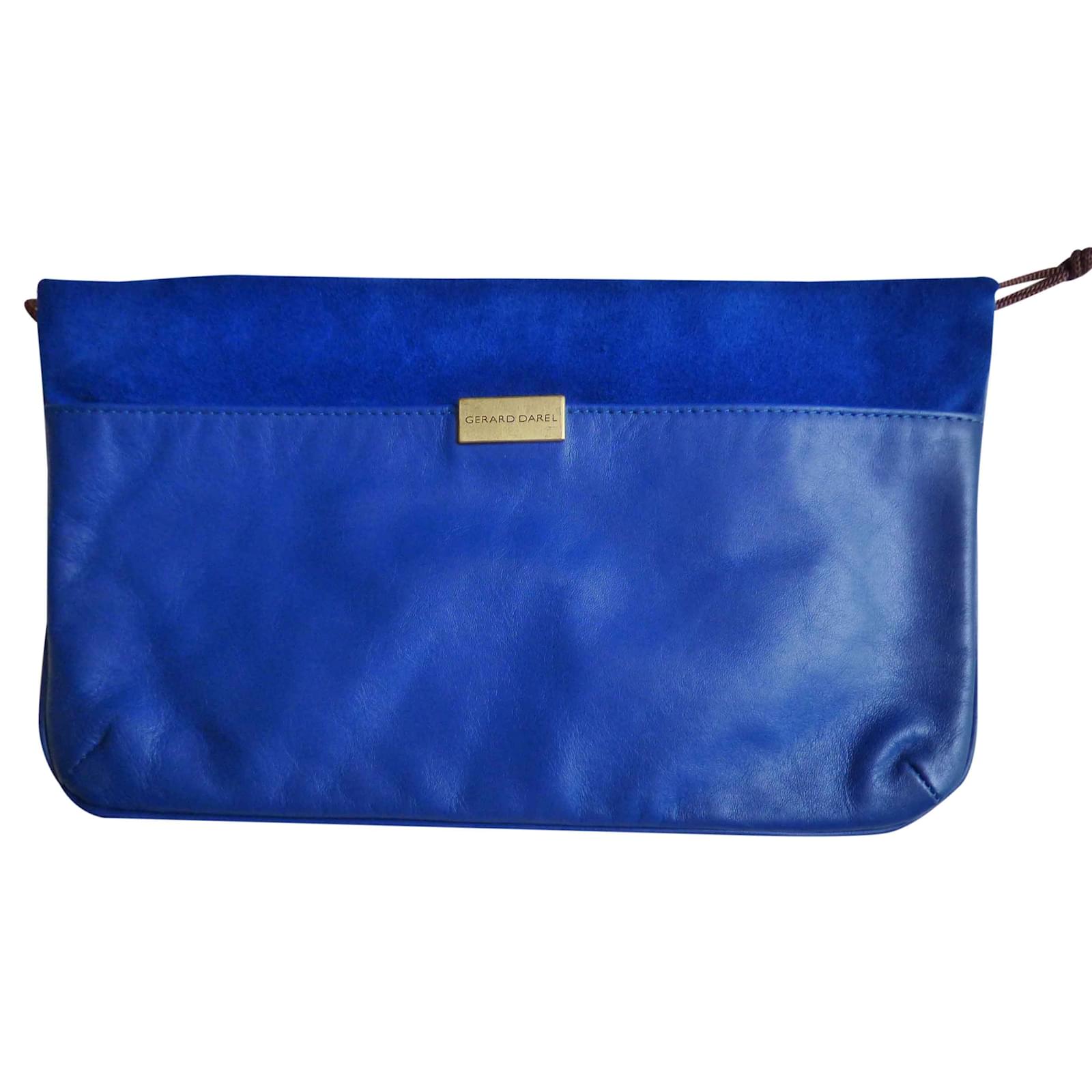 blue clutch handbags