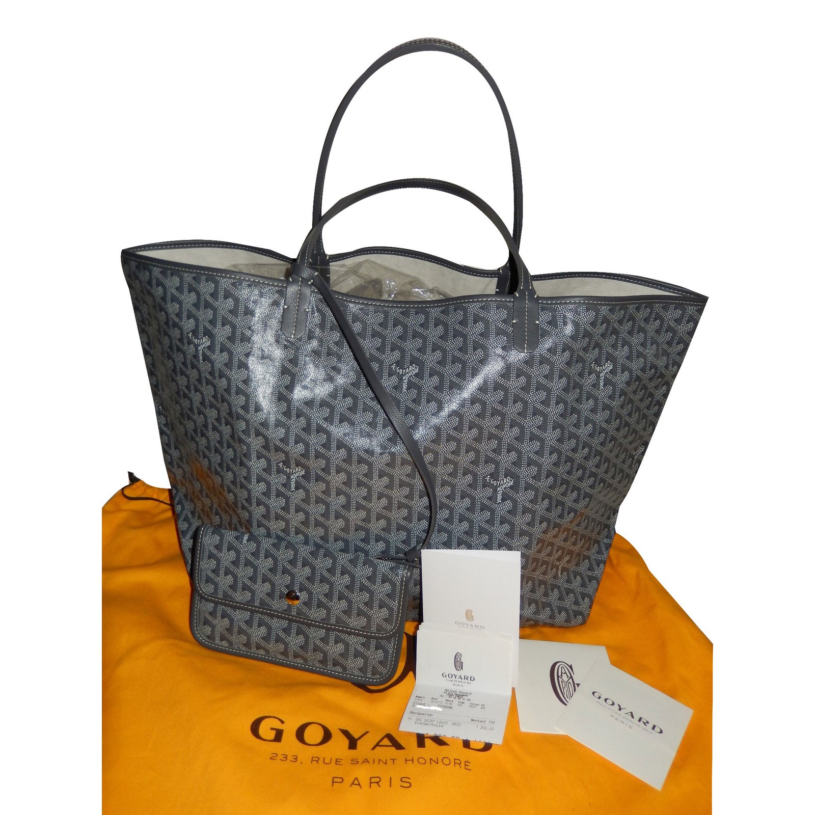 Saint-louis cloth handbag Goyard Grey in Cloth - 34009722