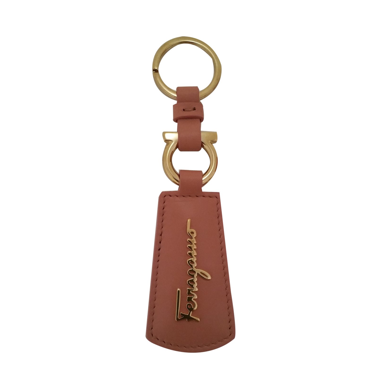 Salvatore Ferragamo Bag charm Bag charms Leather Pink ref.27707 - Joli Closet