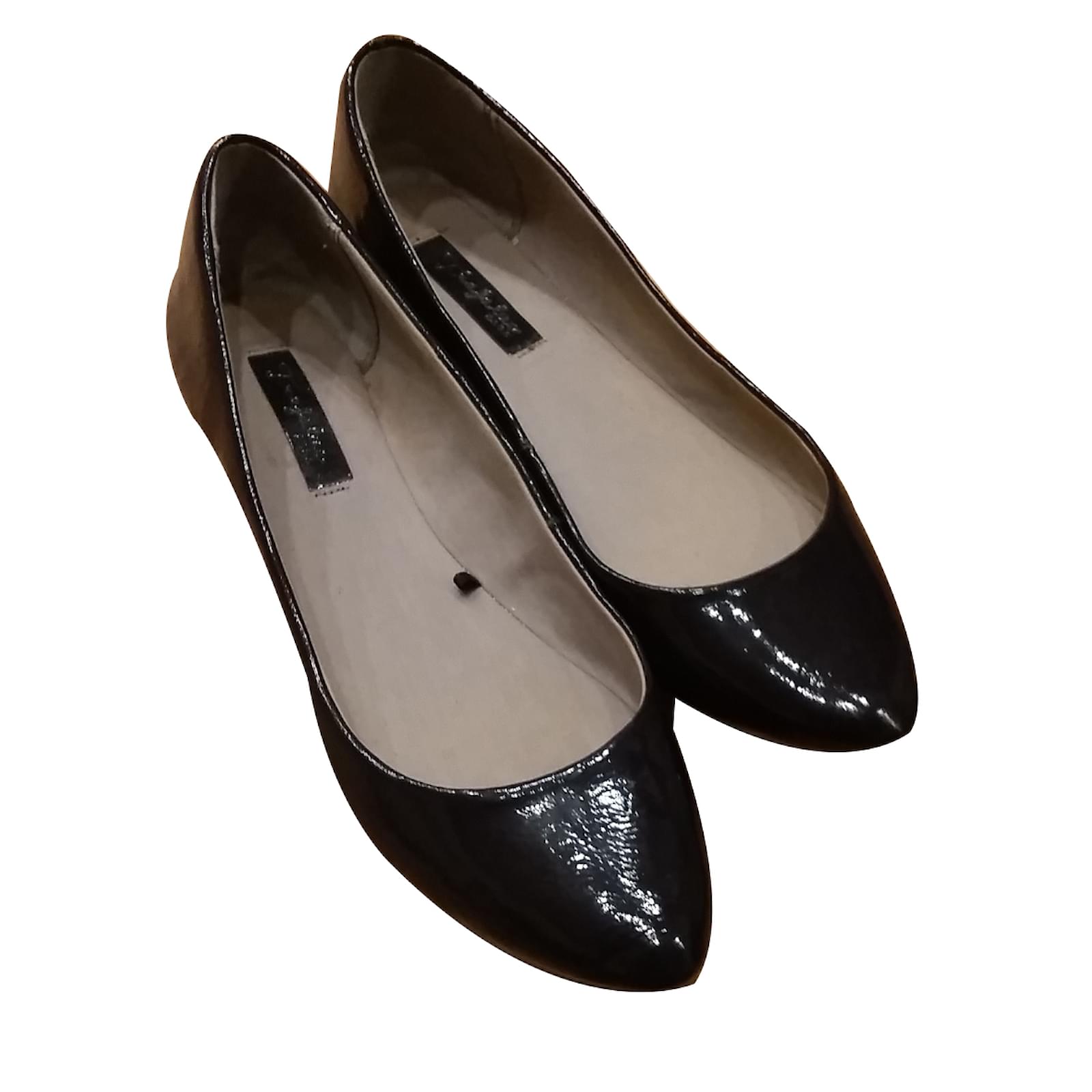Zara Zapatos Azul Charol ref.27904 - Joli Closet