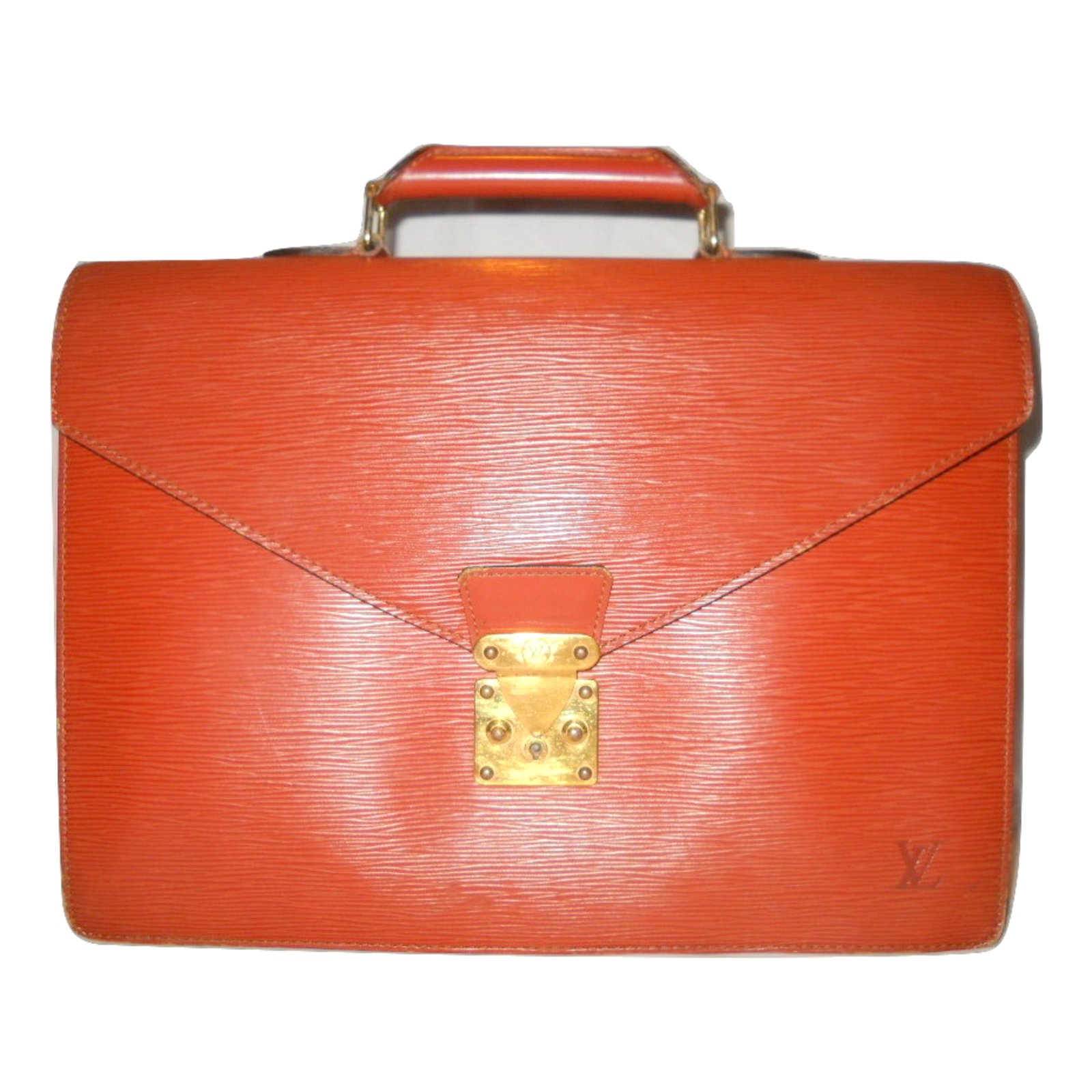 Louis Vuitton Briefcase Conseiller Brown Leather ref.28513 - Joli Closet