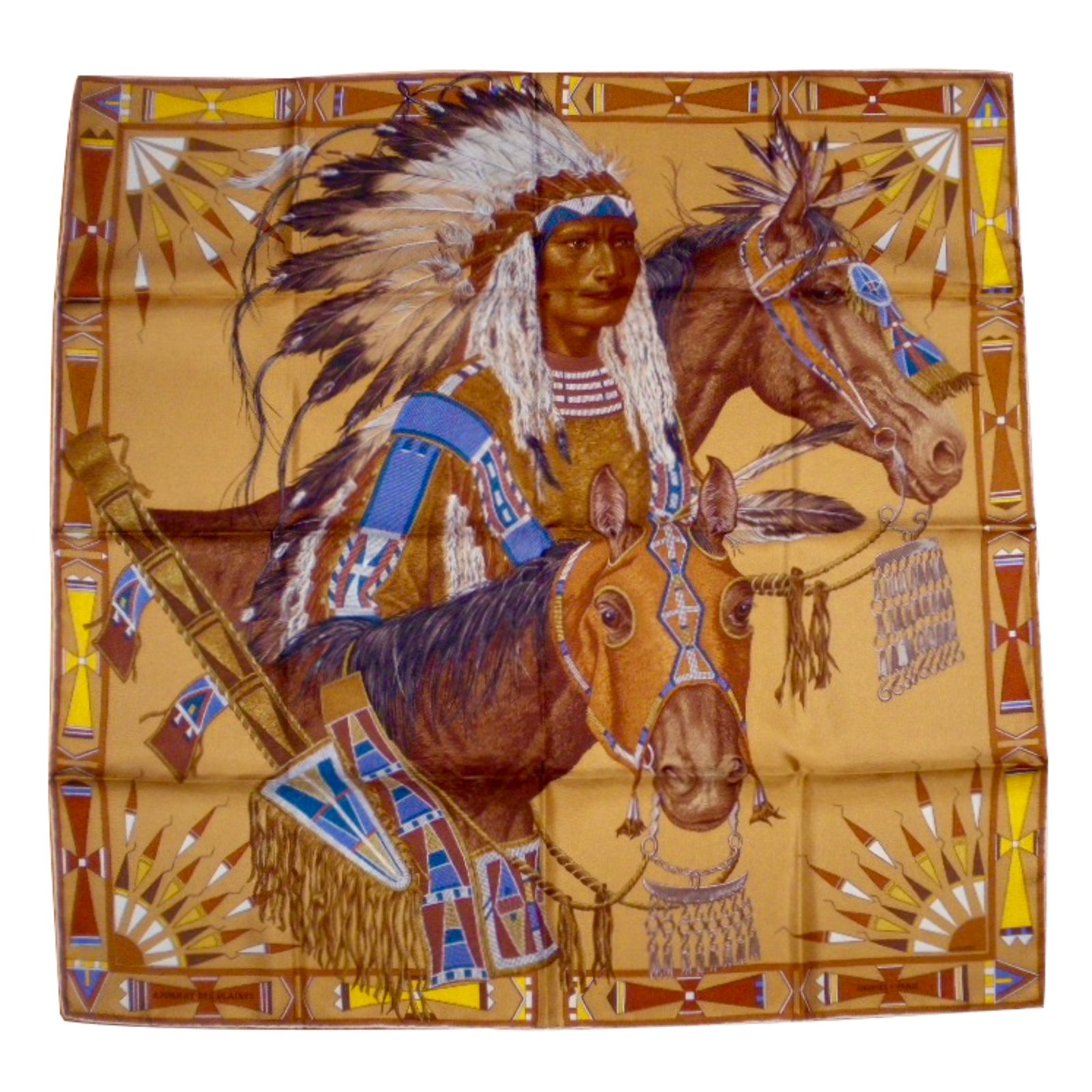 hermes indian chief scarf