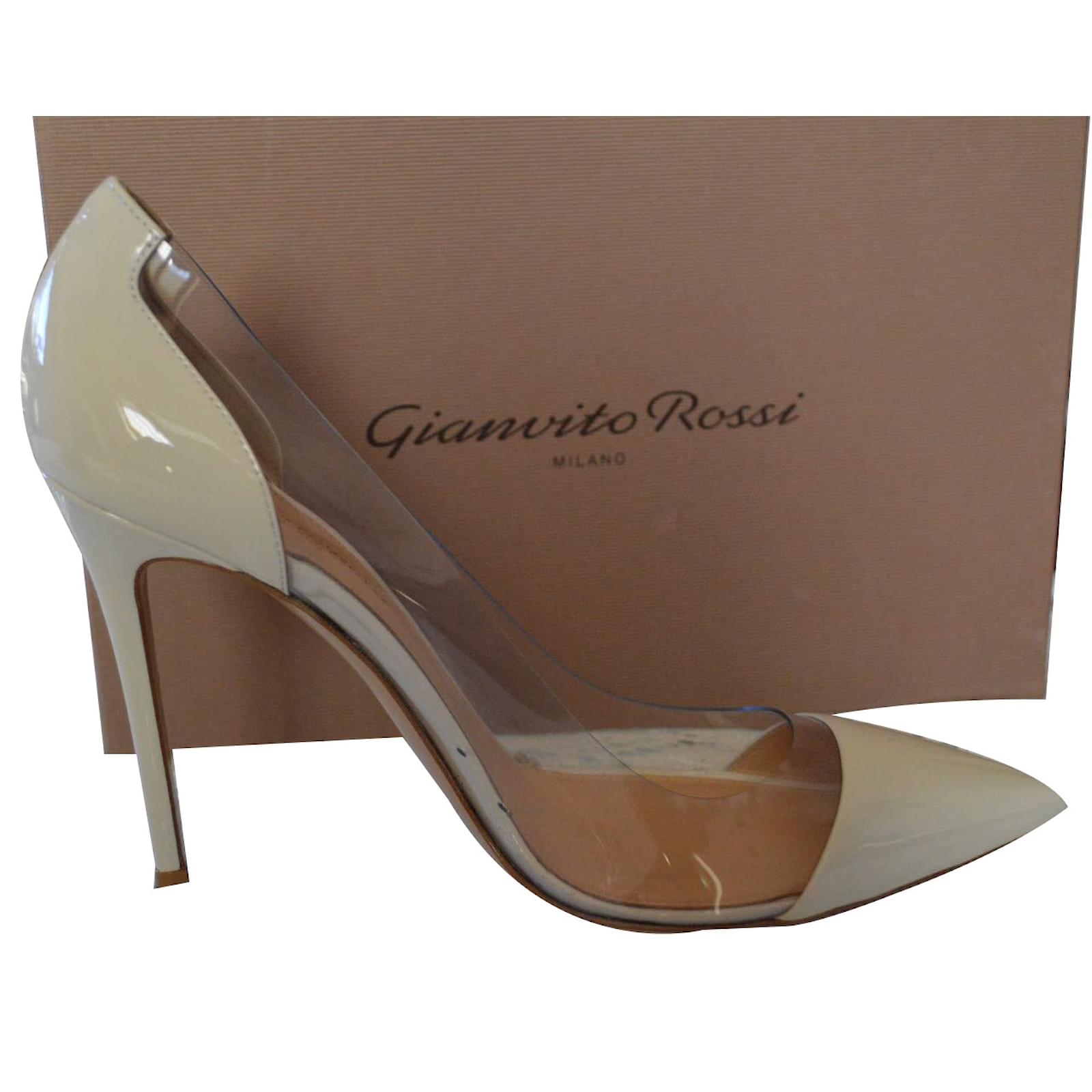 gianvito rossi white heels