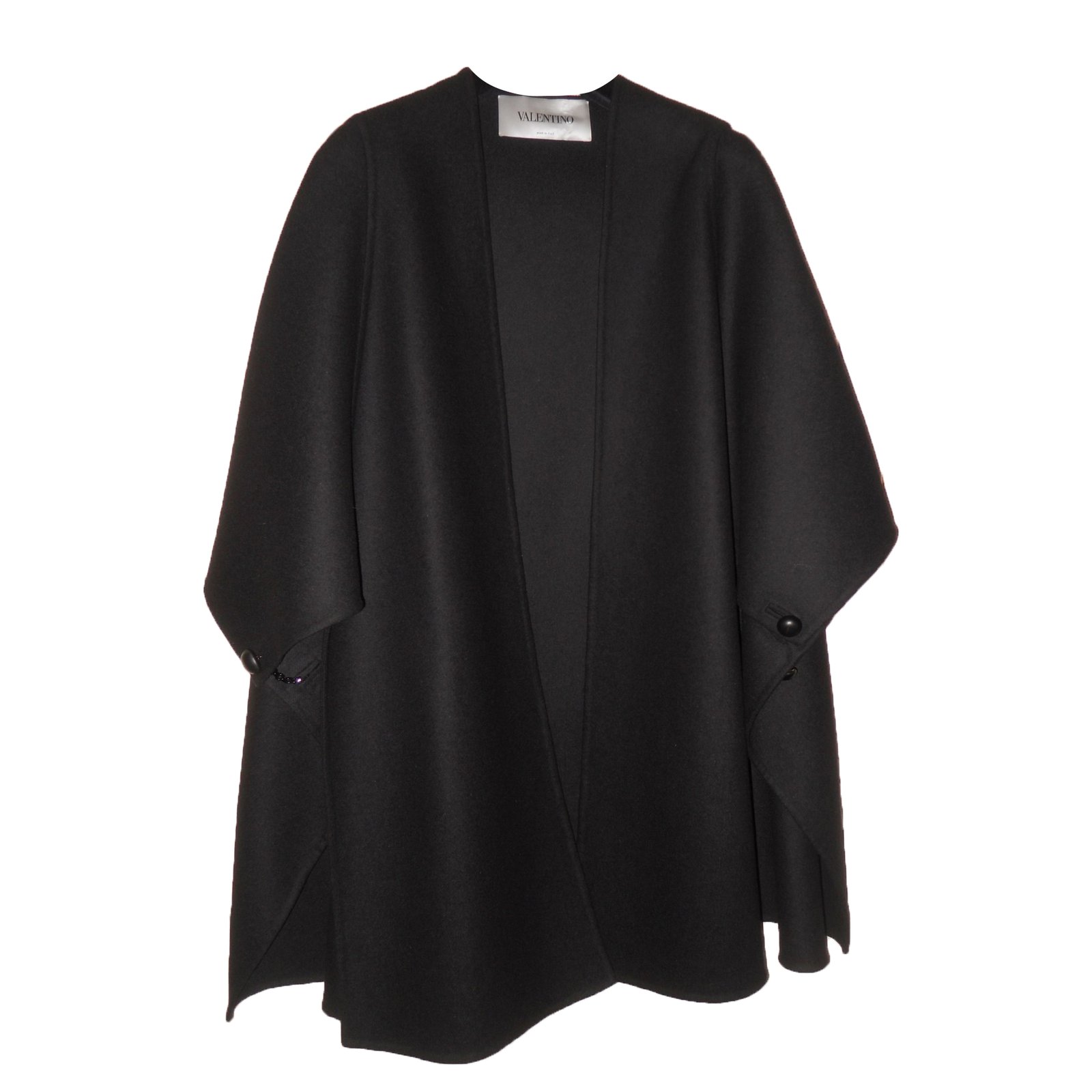 Femme Vêtements Manteaux Capes Cape oversize classique Laines Valentino en coloris Noir 