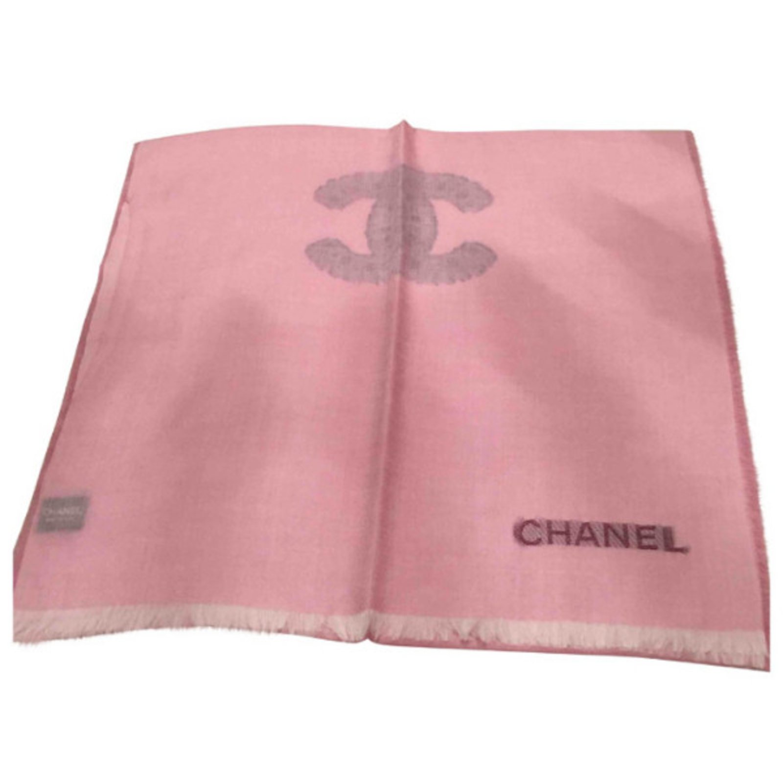 Chanel dusty pink cashmere large shawl scarf – Down The Rabbit Hole MN