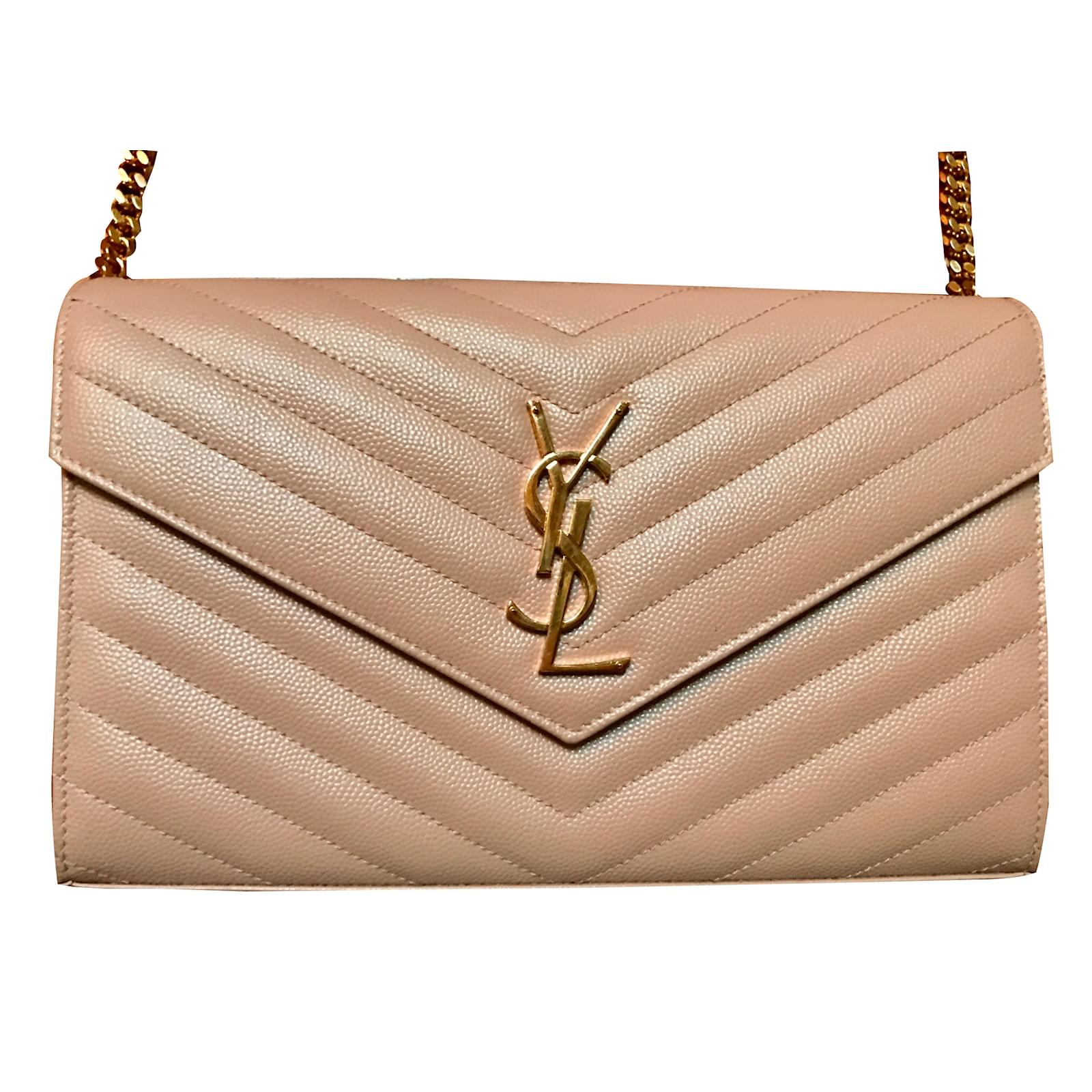 Saint Laurent Handbag Beige Leather ref.30057 Joli Closet
