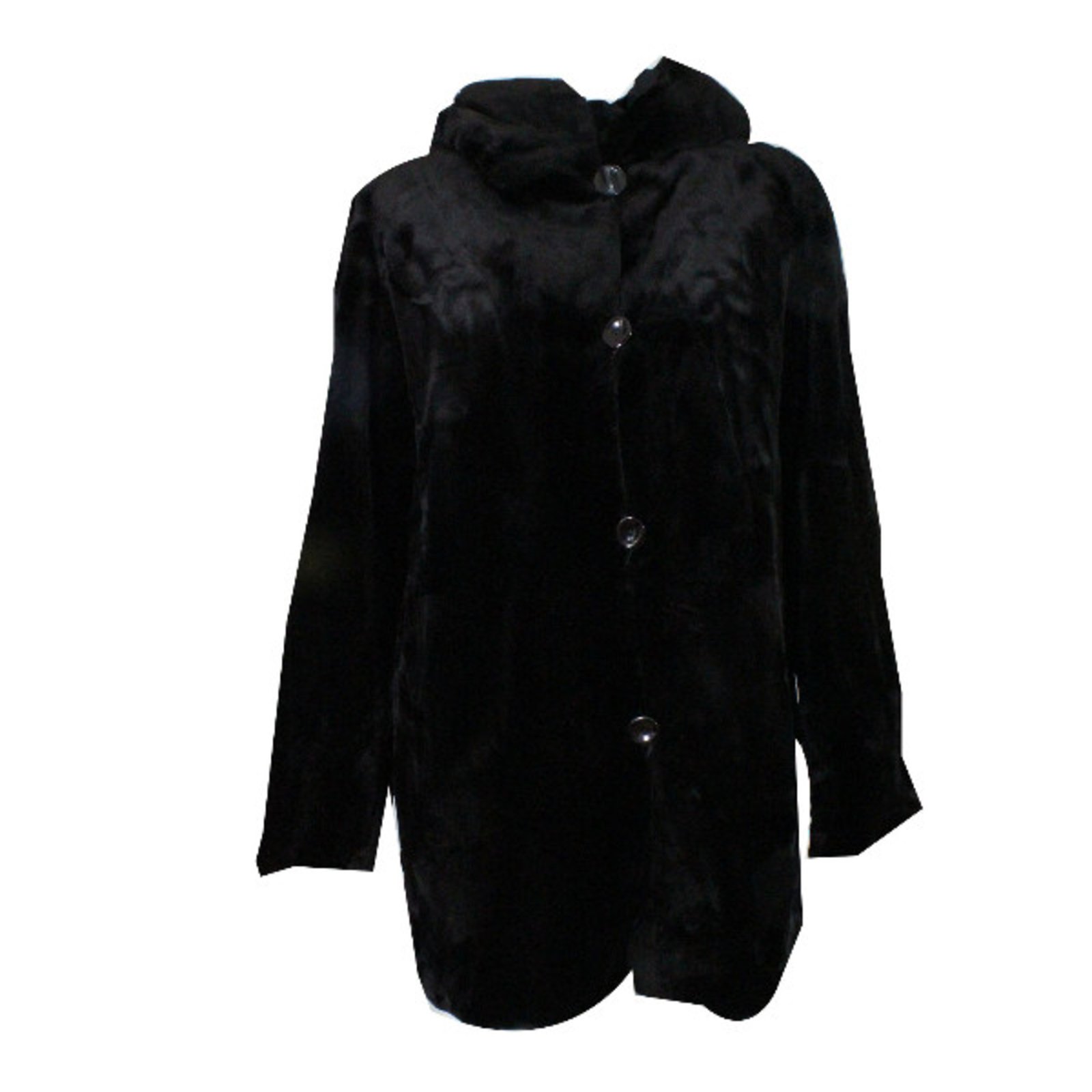 manteau de vison noir