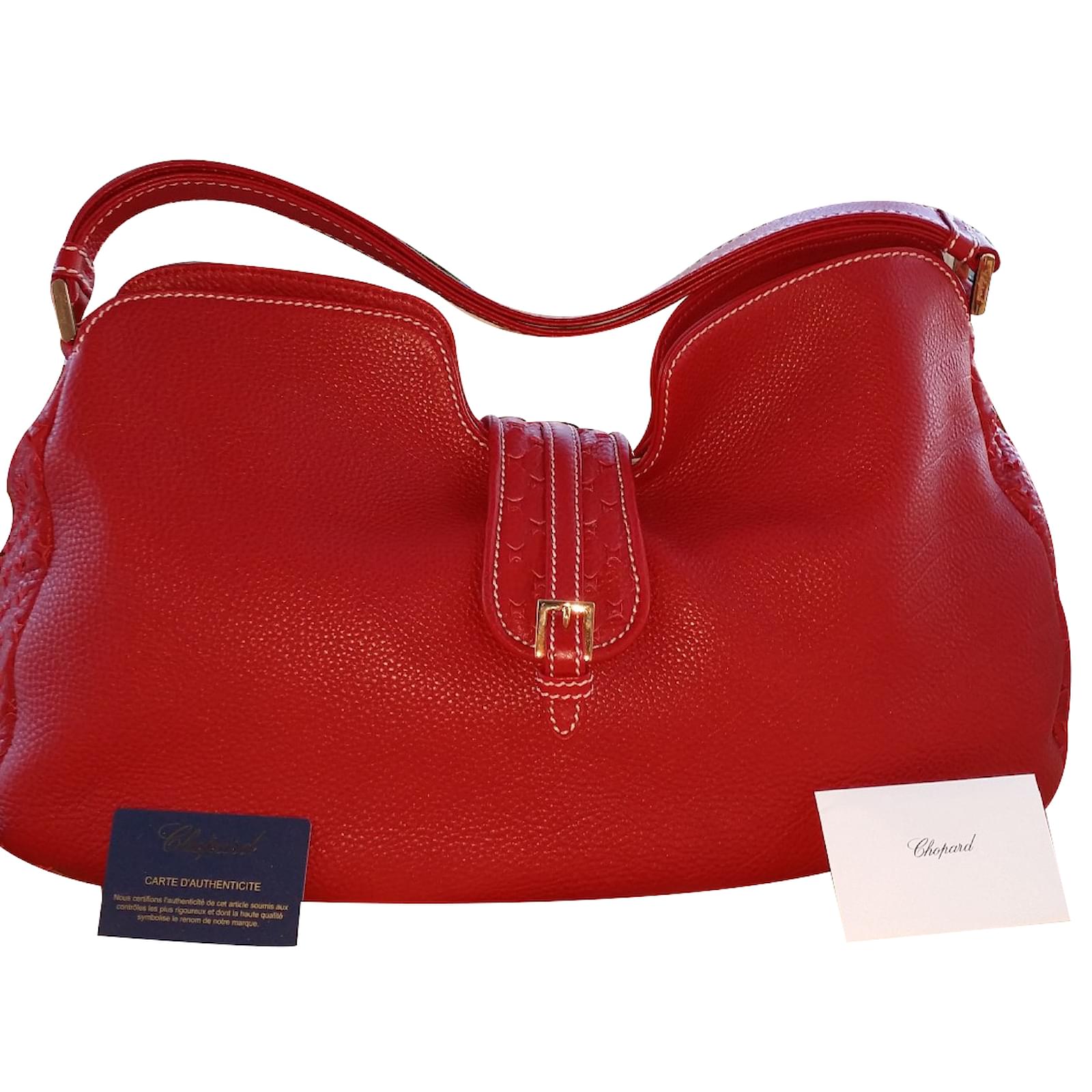 Chopard Handbag Red Leather ref.31646 Joli Closet