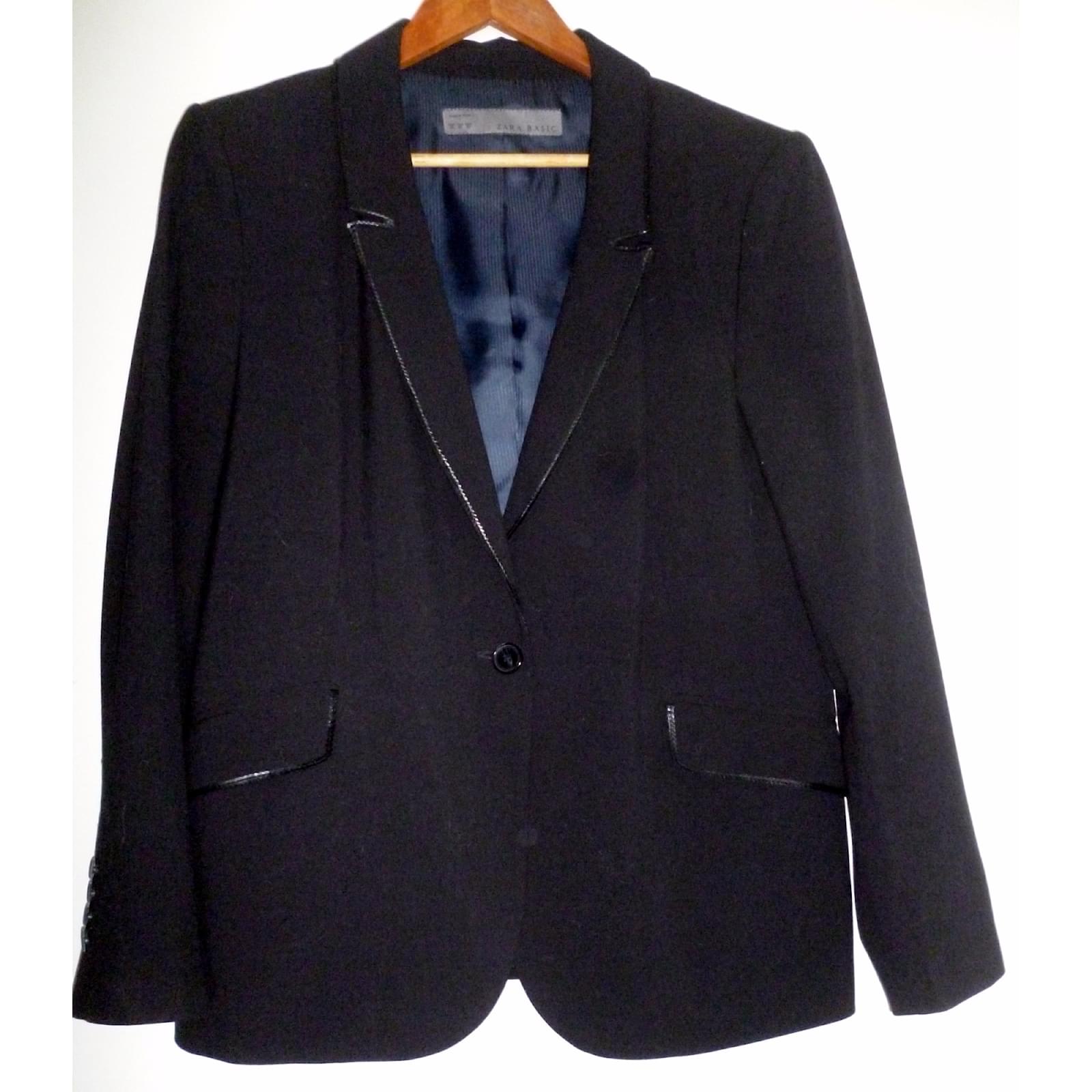 Ref Veste Noir Polyester Joli Closet 31696 Zara Vestes RIqUwxT5