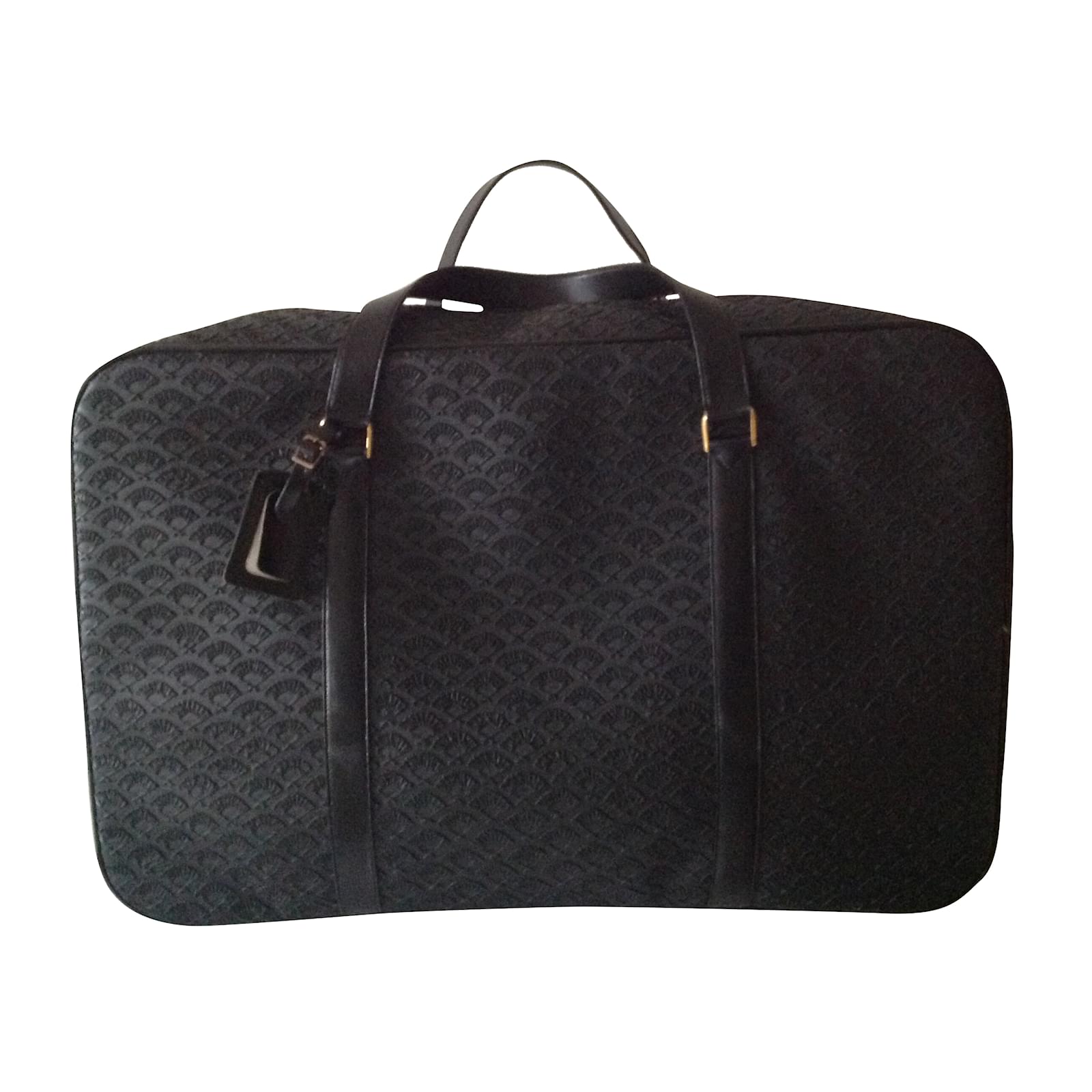 Karl Lagerfeld Travel bag Black Leather ref.31762 Joli Closet