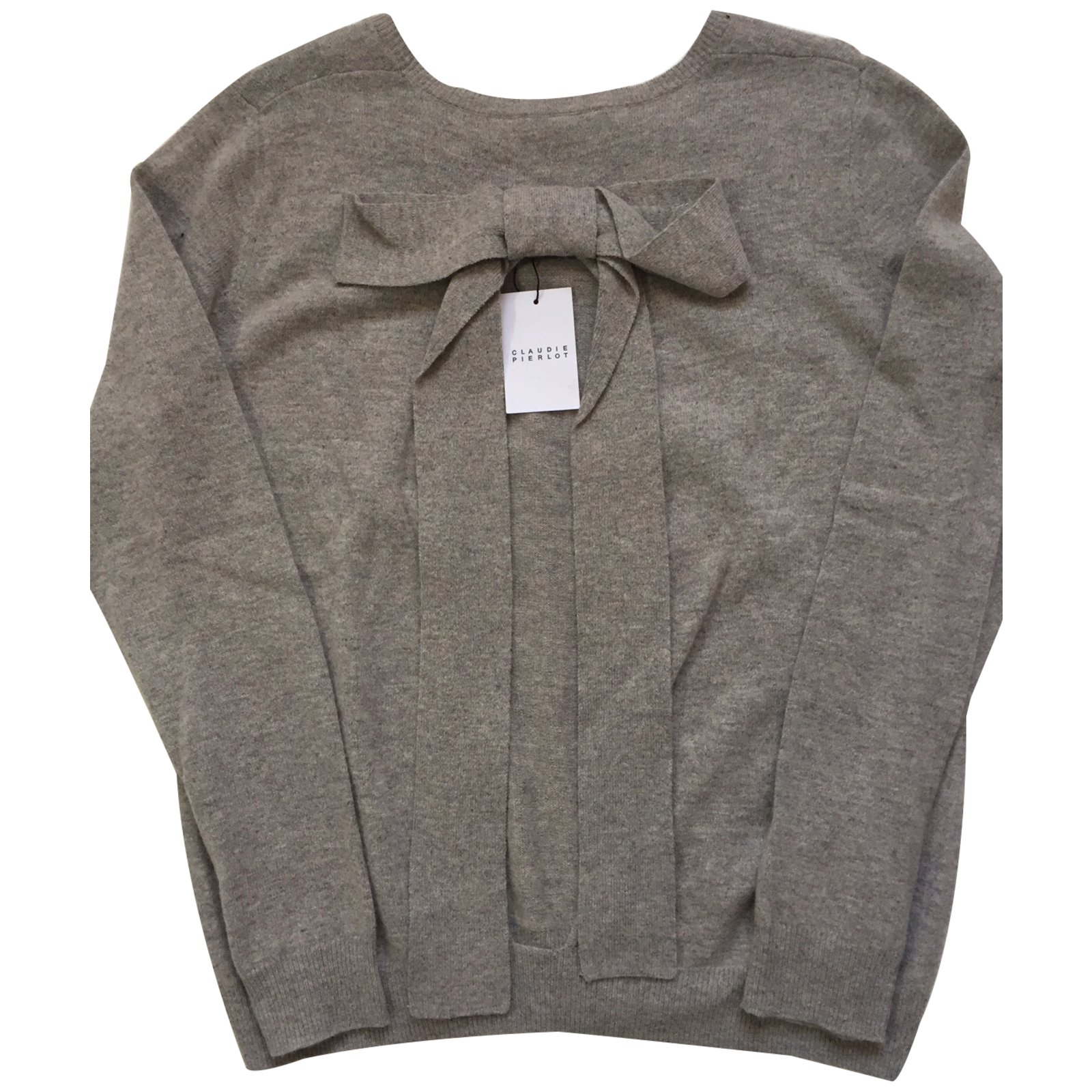 Claudie Pierlot Sweater Grey Wool ref.32172 - Joli Closet