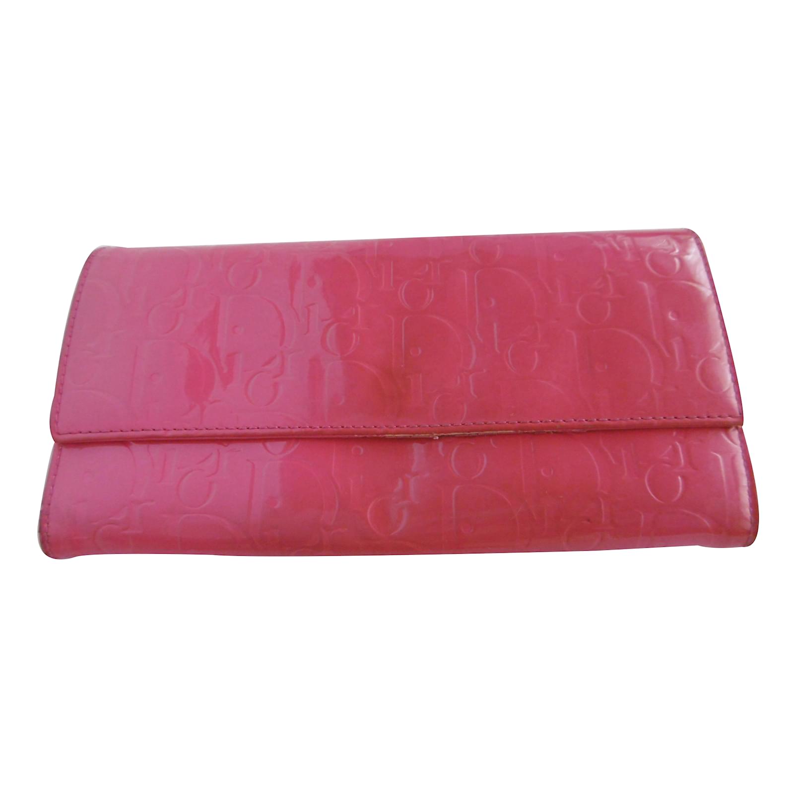 Christian Dior Wallets Pink Patent leather ref.32825 - Joli Closet