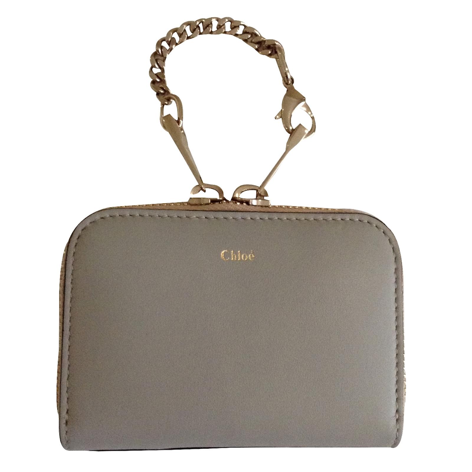 Chloé Baylee Grey Leather ref.33118 - Joli Closet