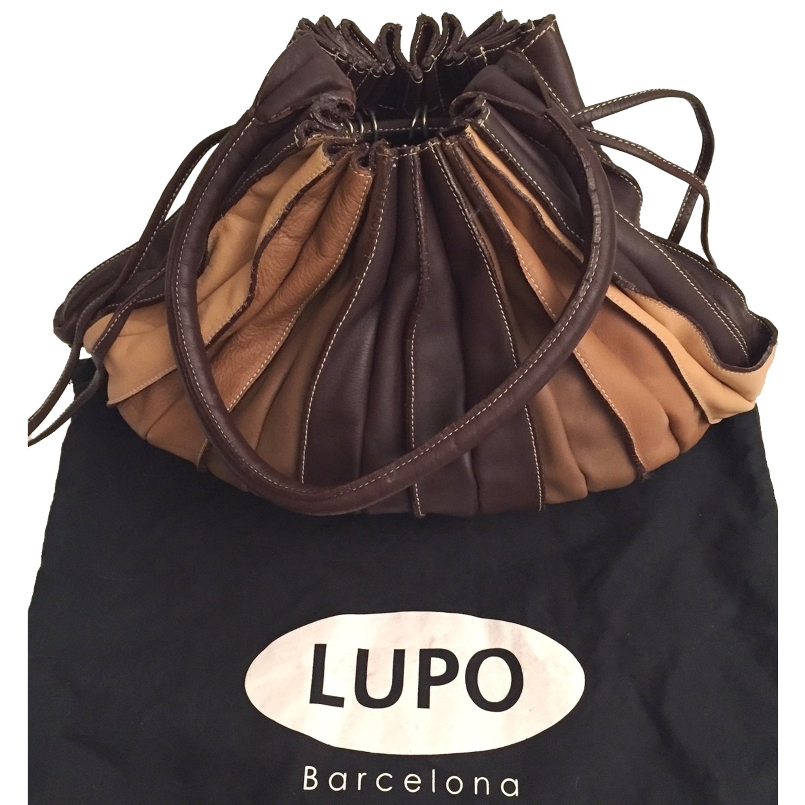 Moderator Tighten June Autre Marque Handbag Lupo Barcelona Brown Leather ref.33816 - Joli Closet