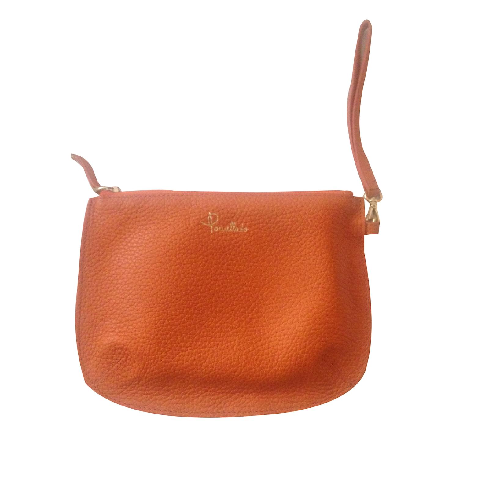 Pomellato Clutch Bag Bags Leather Orange Ref 34160 Joli Closet Pomellato Clutch Bag Bags Leather Orange Ref 34160