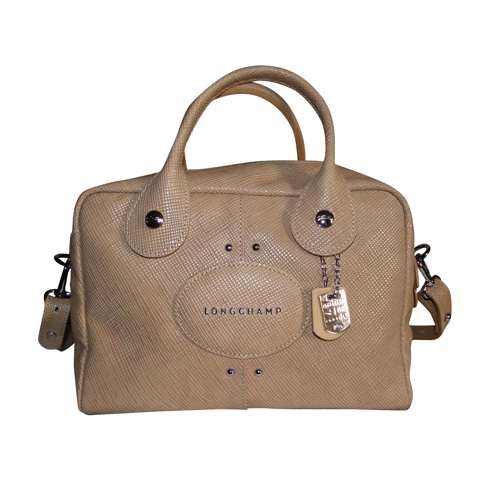 Longchamp Quadri Leather Hobo Bag