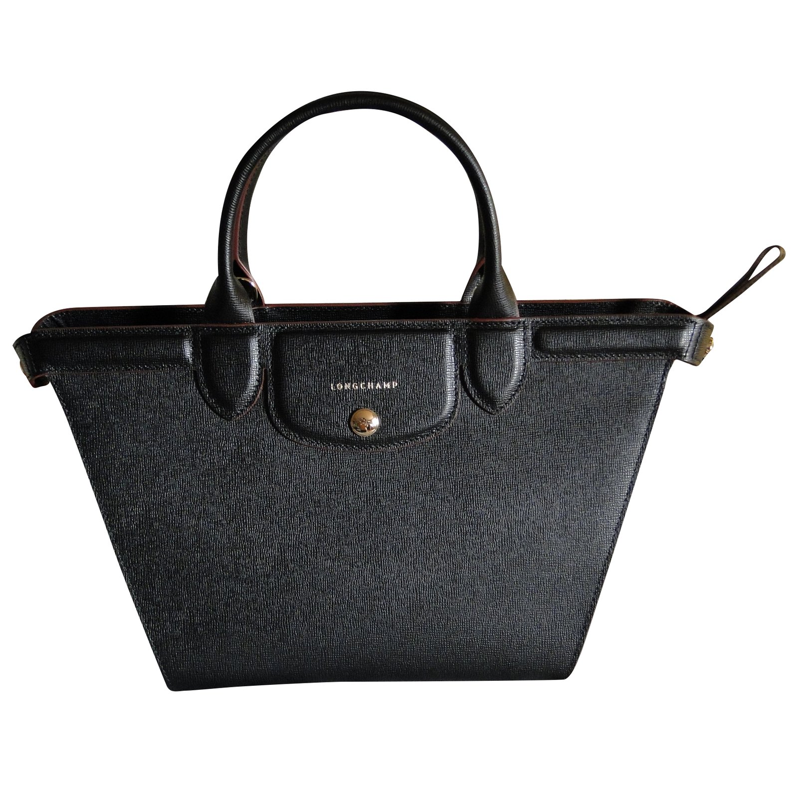 Longchamp Le PLiage Heritage Black Leather ref.34697 Joli Closet