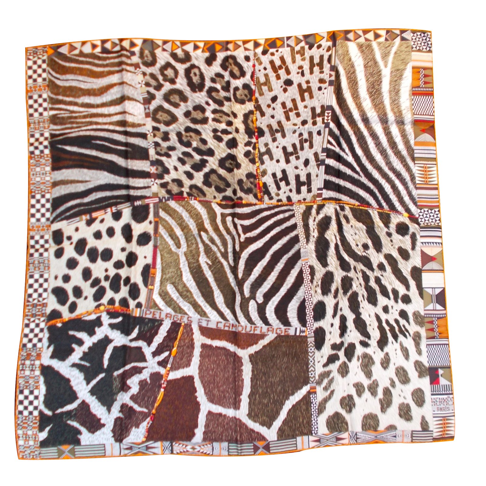 hermes pelages et camouflage scarf