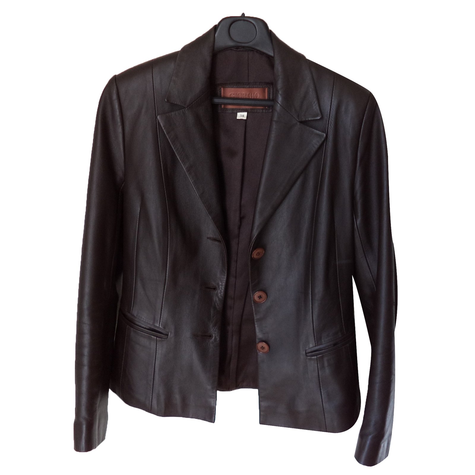 Giorgio Jacket Brown Leather ref.34915 - Joli Closet