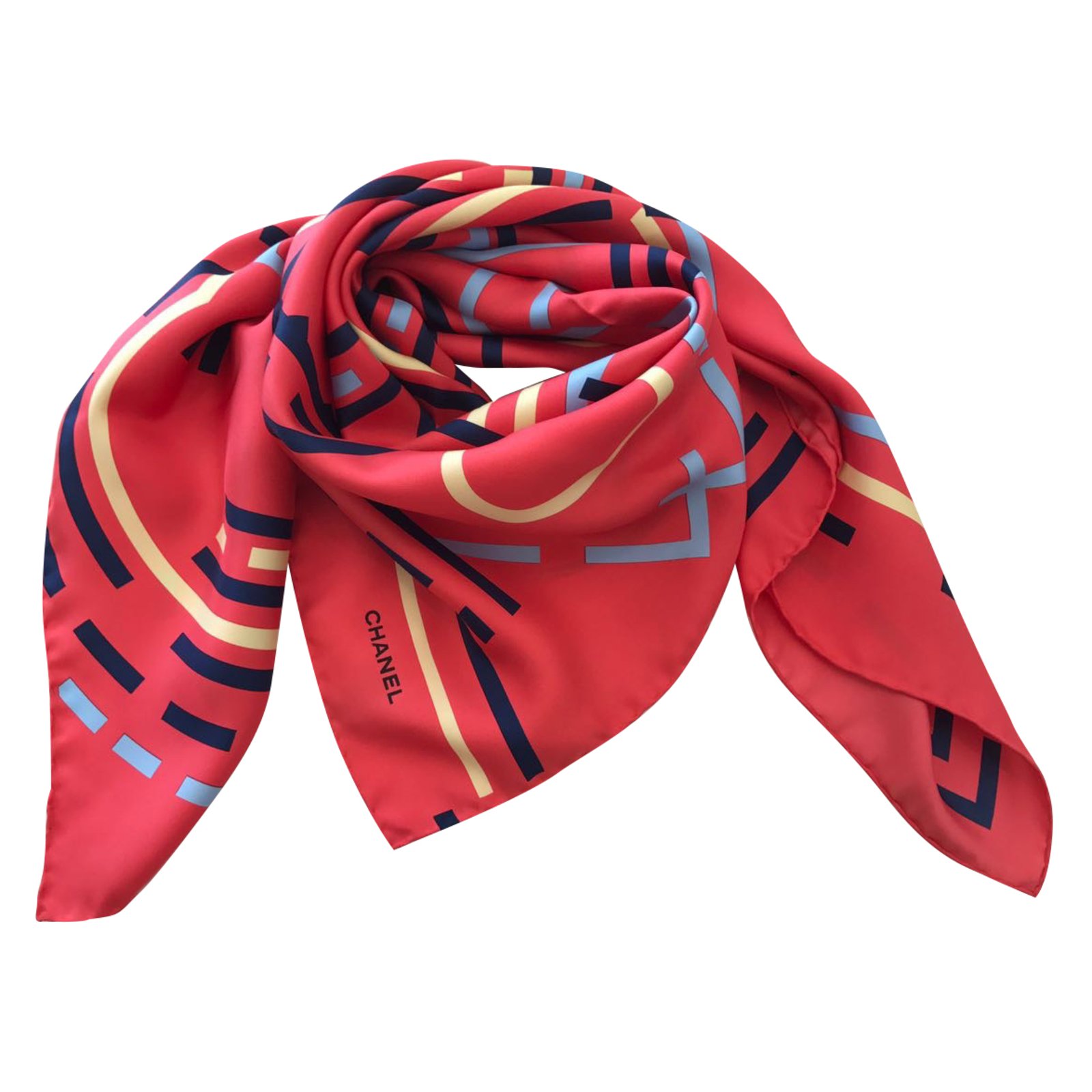 chanel chain scarf