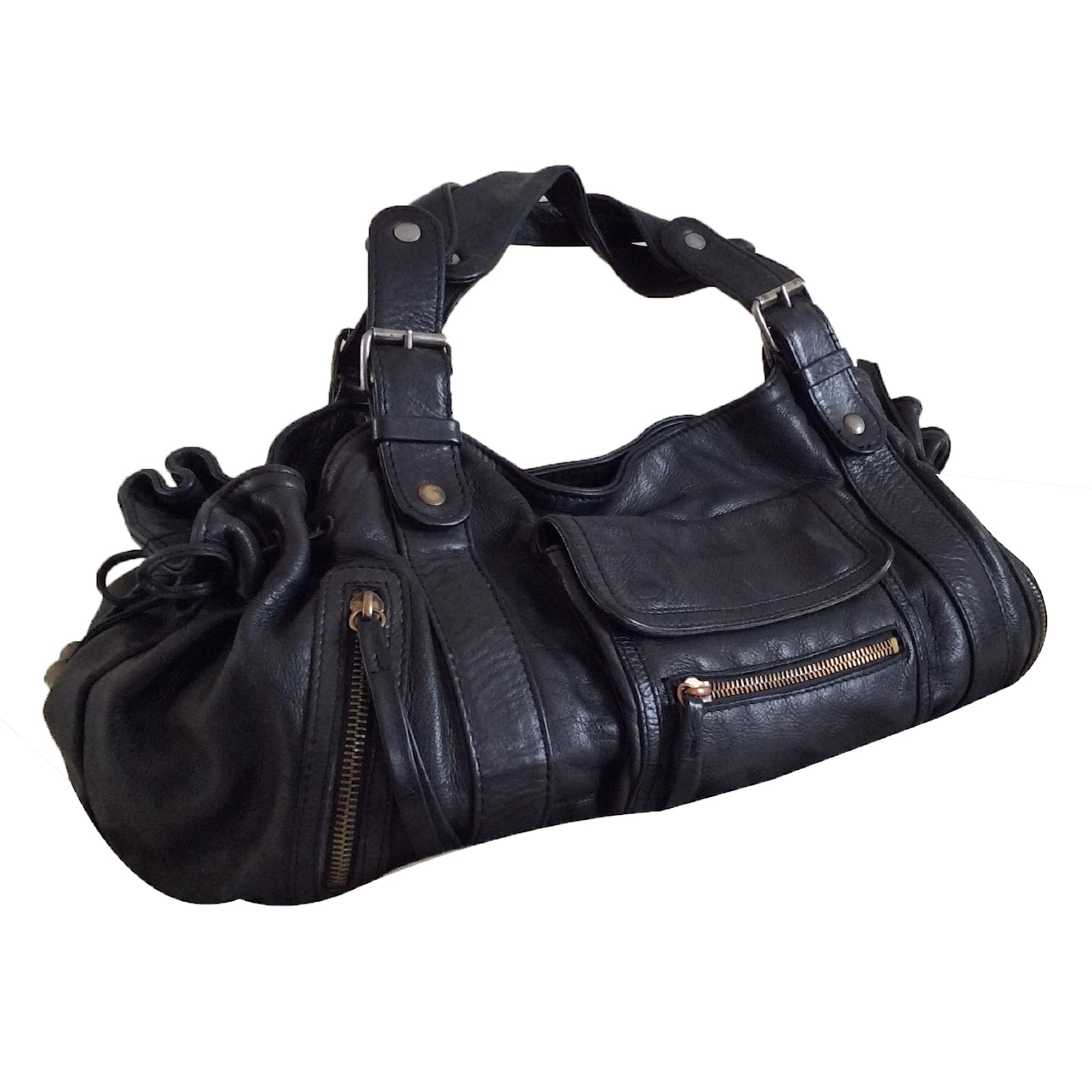 Gerard Darel Handbags Black Leather ref.36428 Joli Closet