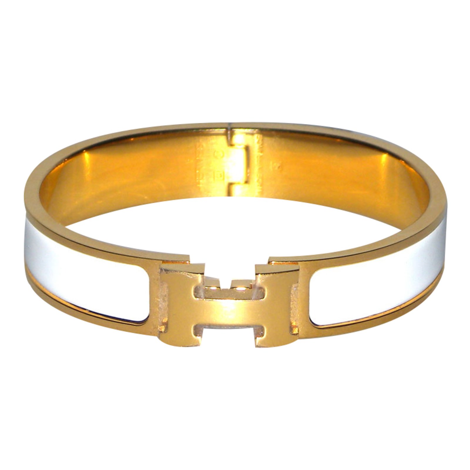 hermes white gold bracelet
