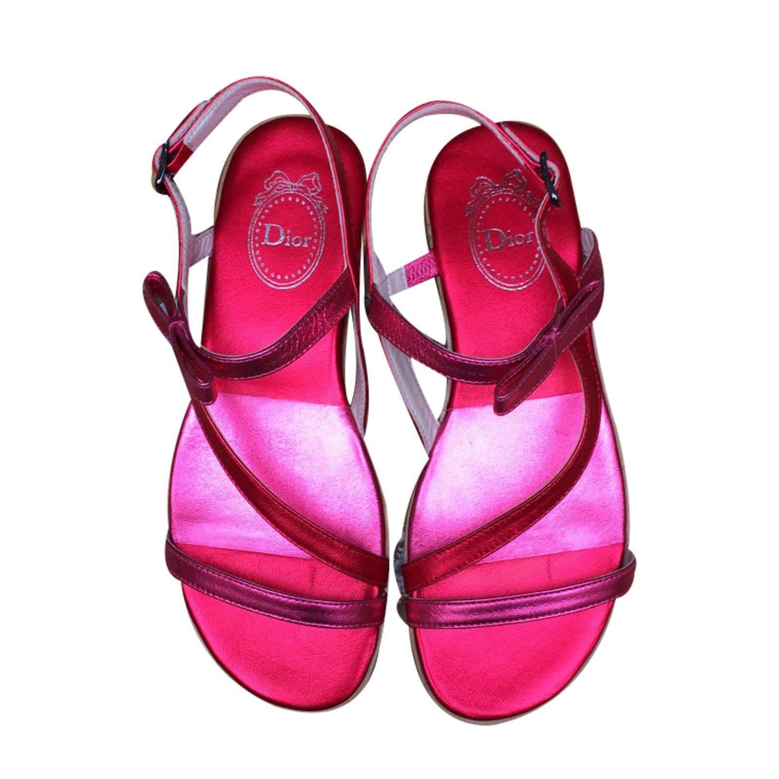 dior pink sandals