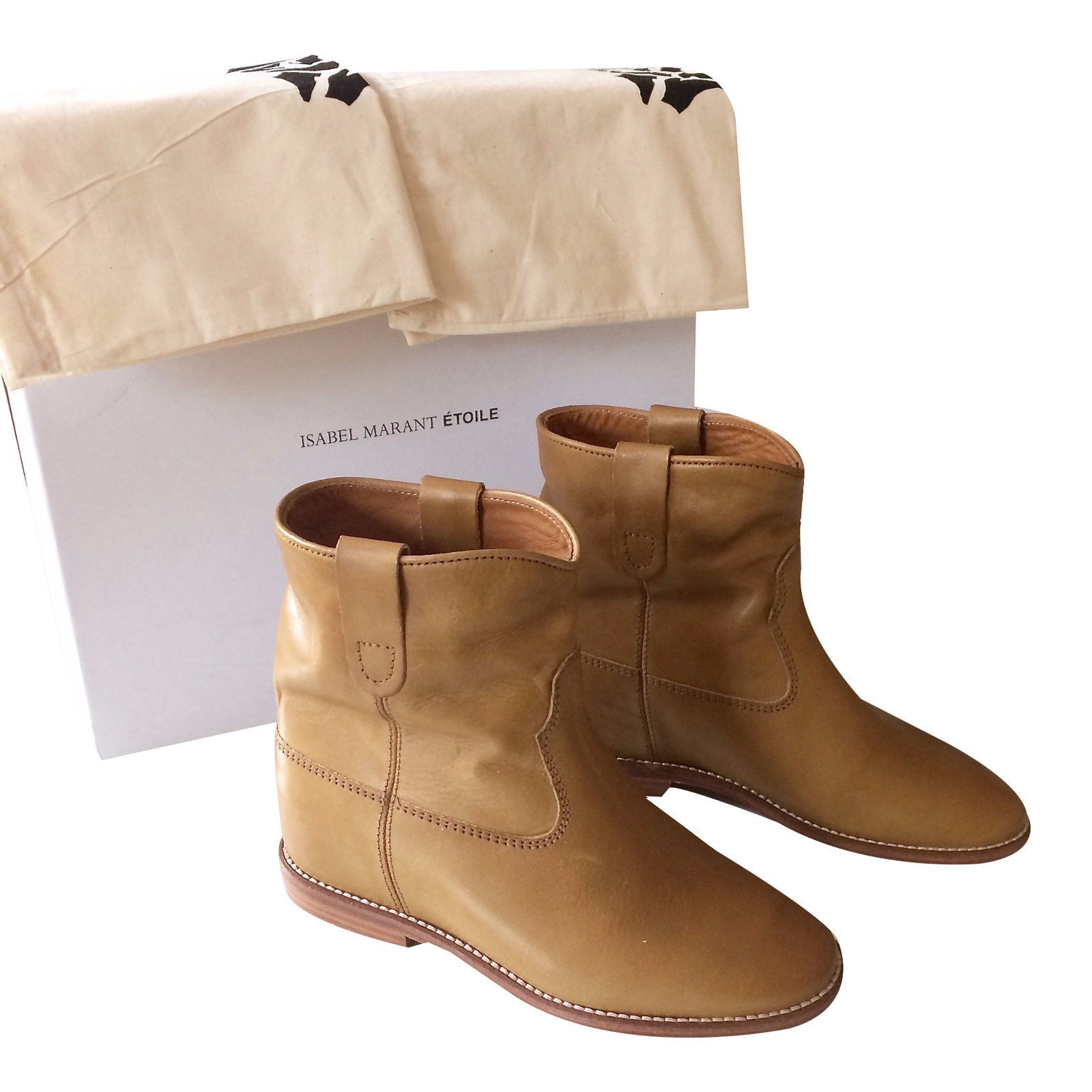 misundelse protest Overhale Isabel Marant Etoile boots Cluster Leather ref.36851 - Joli Closet