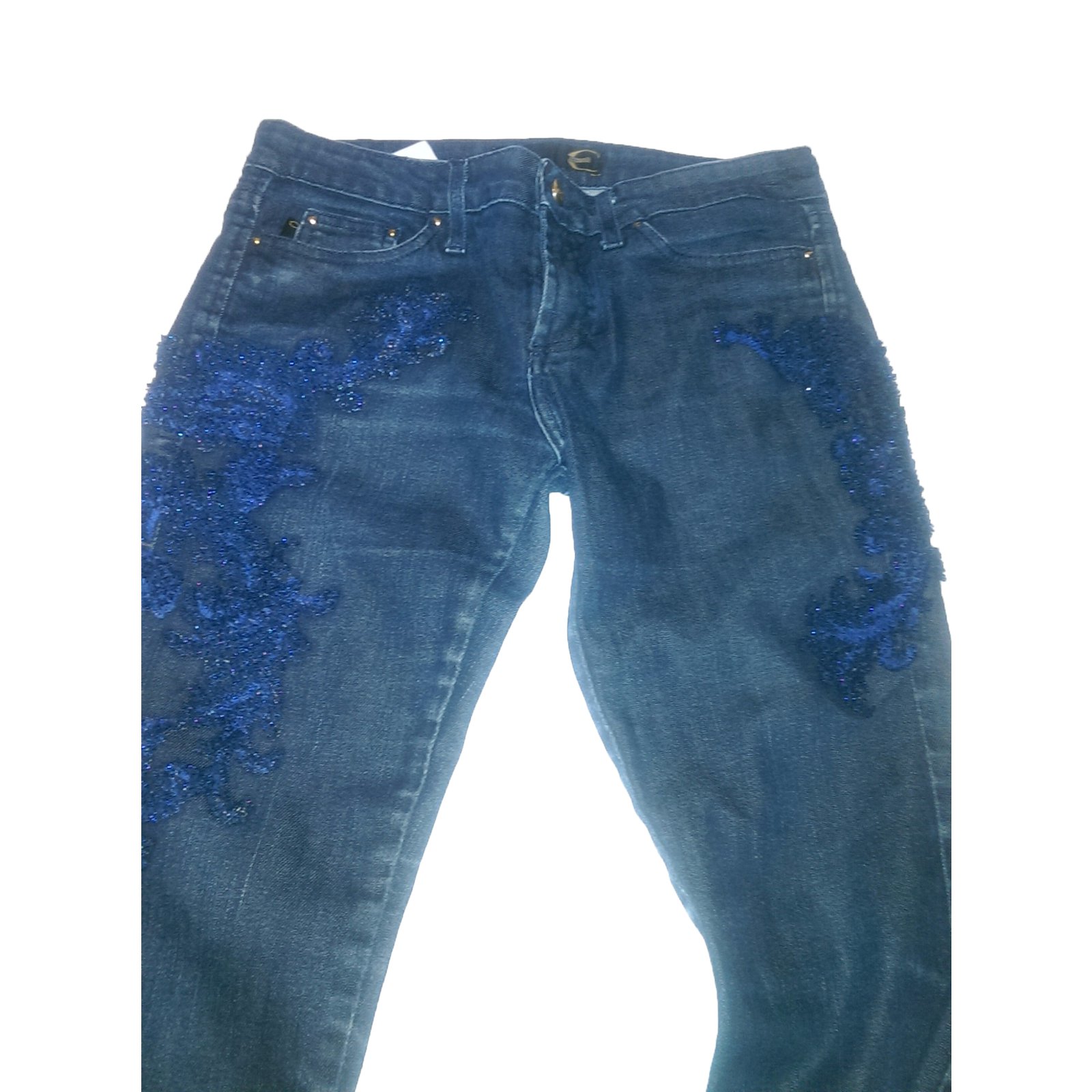 Pilfer masker Spotlijster Just Cavalli Jeans Blue Cotton Elastane ref.36906 - Joli Closet