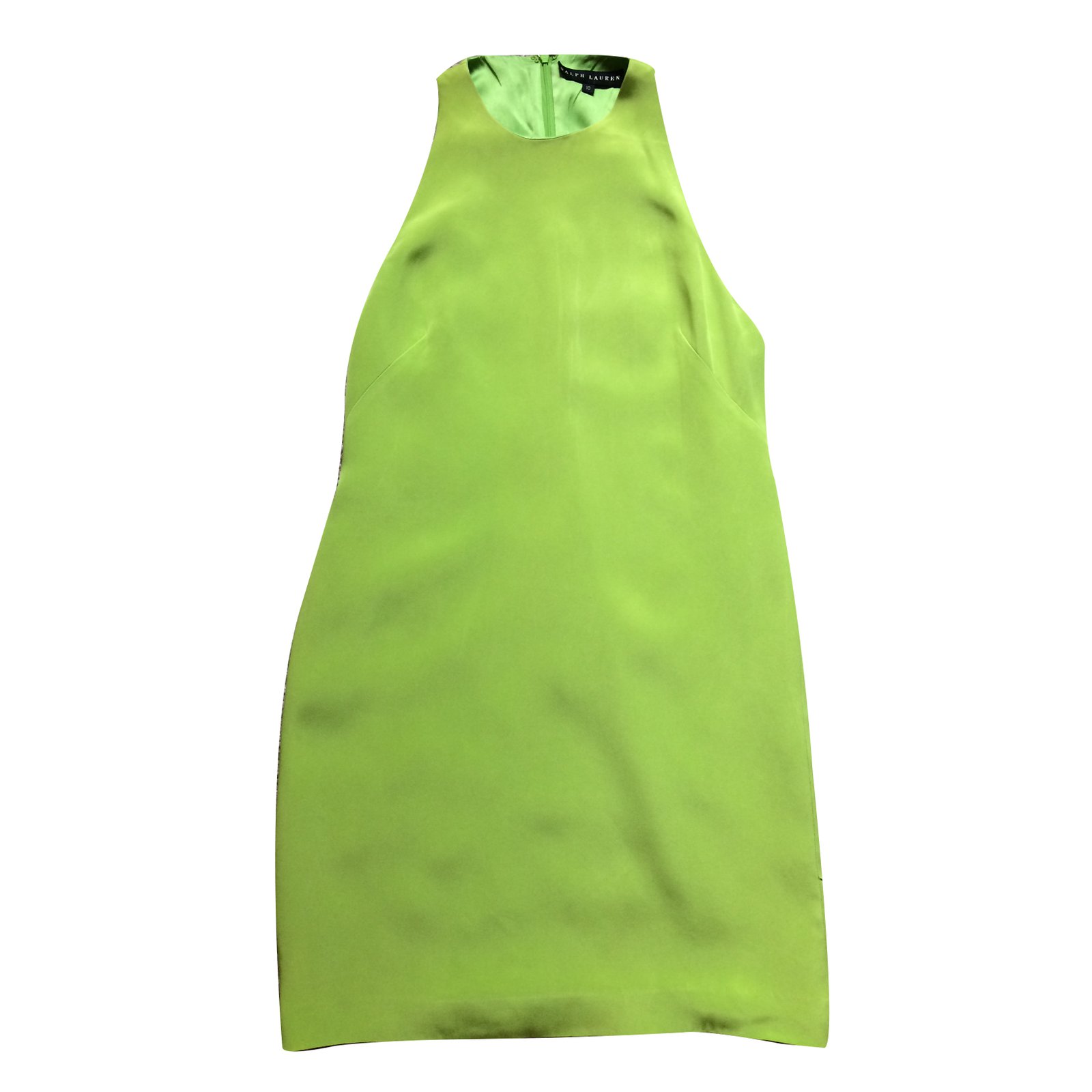 Ralph Lauren Black Label Dress Green Silk ref.36916 - Joli Closet