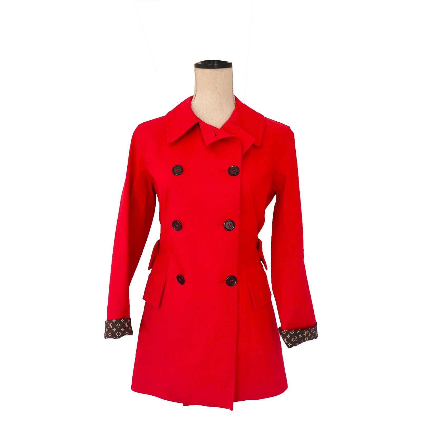 Louis Vuitton Mackintosh Coats, Outerwear Cotton Red ref.36918 - Joli Closet