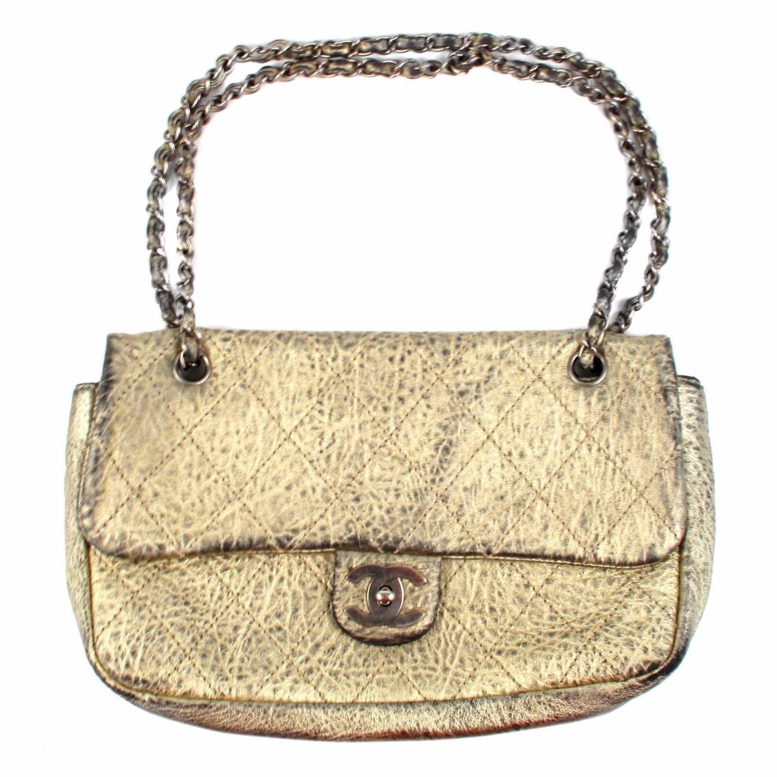 Chanel Large Jumbo Distressed Flap Bag Handbags Leather Golden Ref Chanel Large Jumbo Distressed Flap Bag Handbags Leather Golden Ref 37120