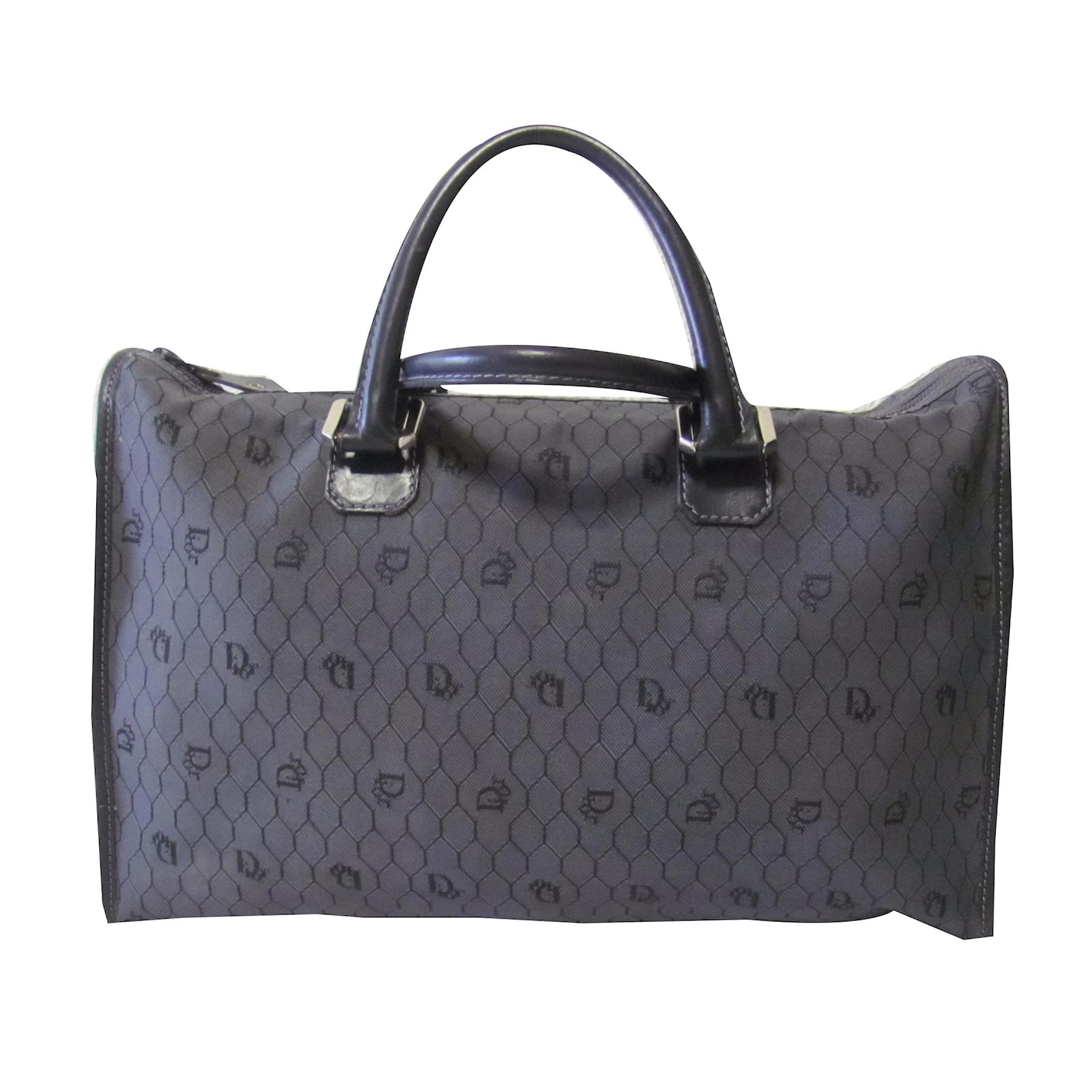 Dior Travel bag Dark grey Cloth ref.37447 Joli Closet