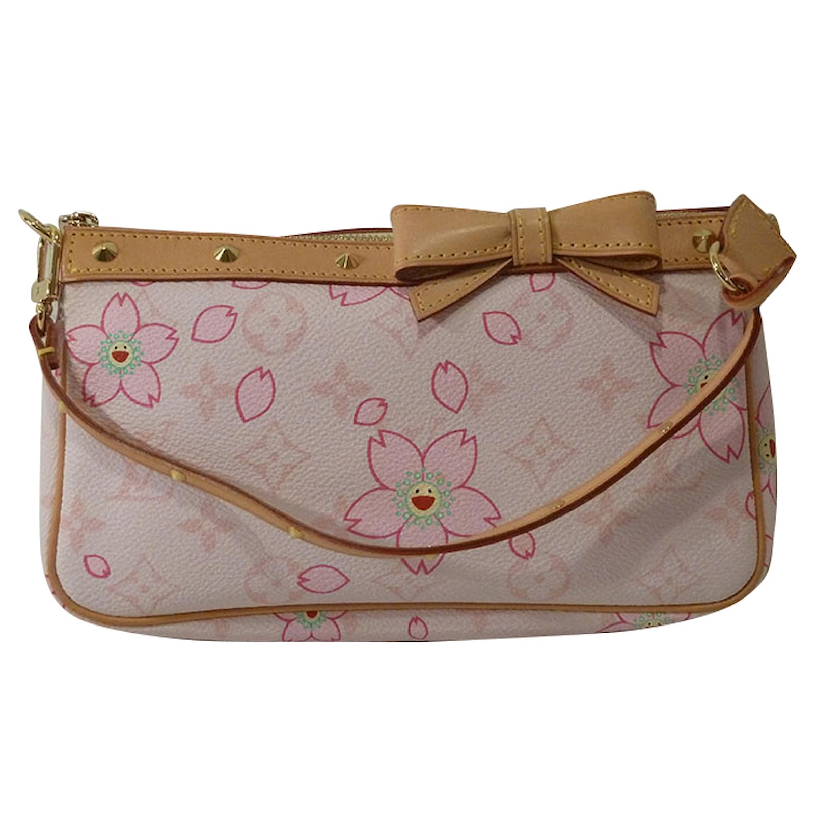 Louis Vuitton Takashi Murakami Cherry Blossom Monogram Stud Shoulder Bag Handbags Other Pink ref ...