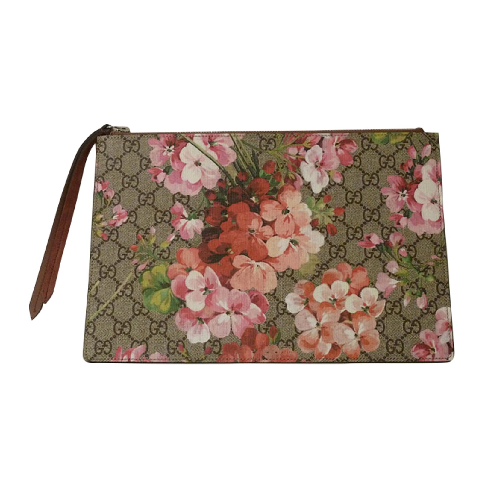 gucci clutch with flowers